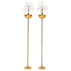 Pair of 1930s  French Art Deco Torchieres