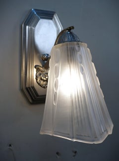 Pair of 1930's French Art Deco Wall Sconces