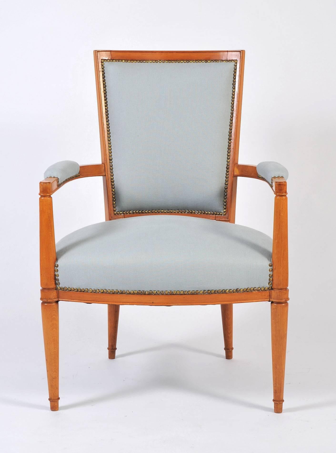 Mid-Century Modern Pair of 1930s French Chairs by André Arbus