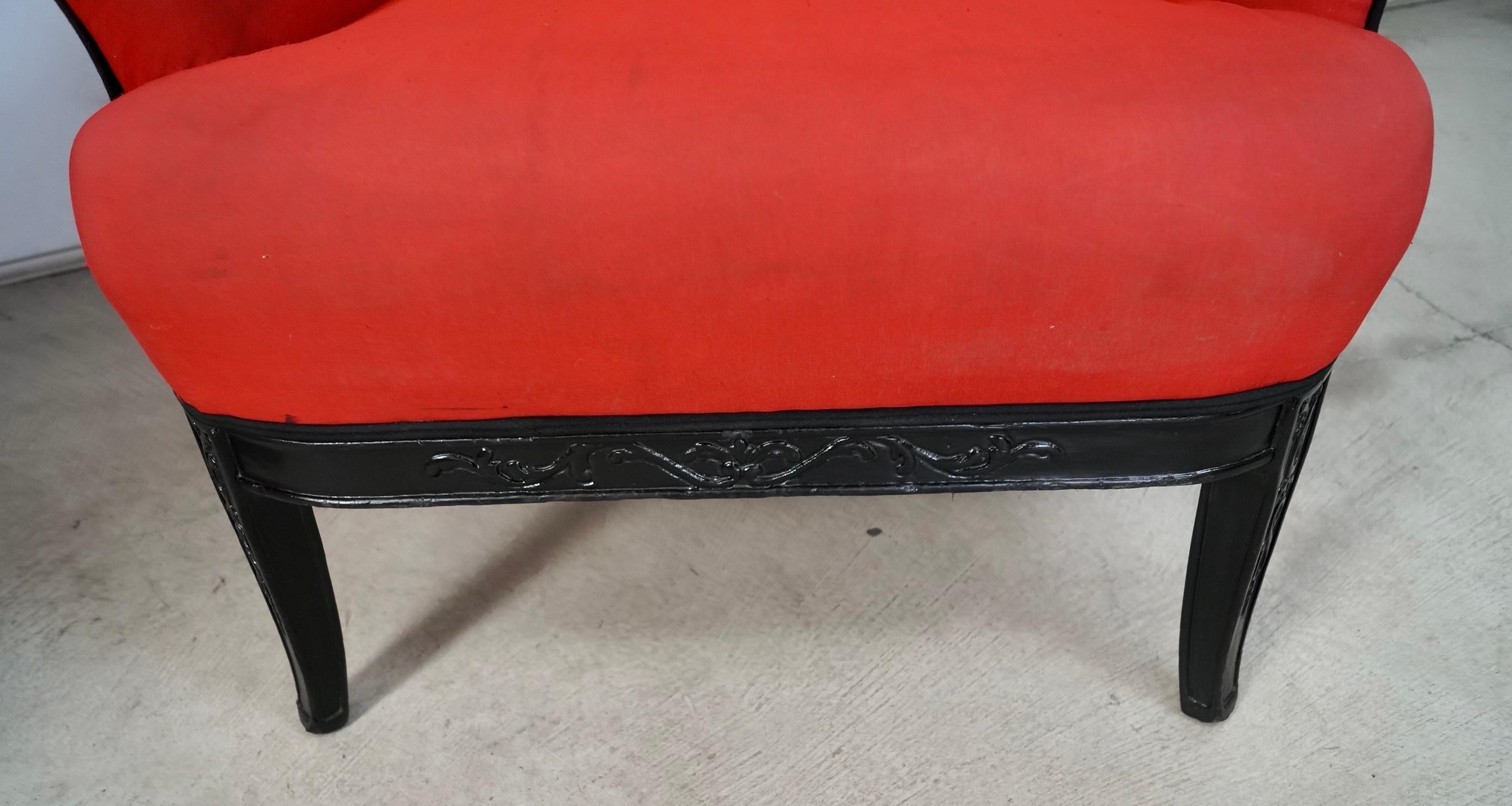 Paire de chaises à dossier papillon Hollywood Regency des années 1930 en vente 13