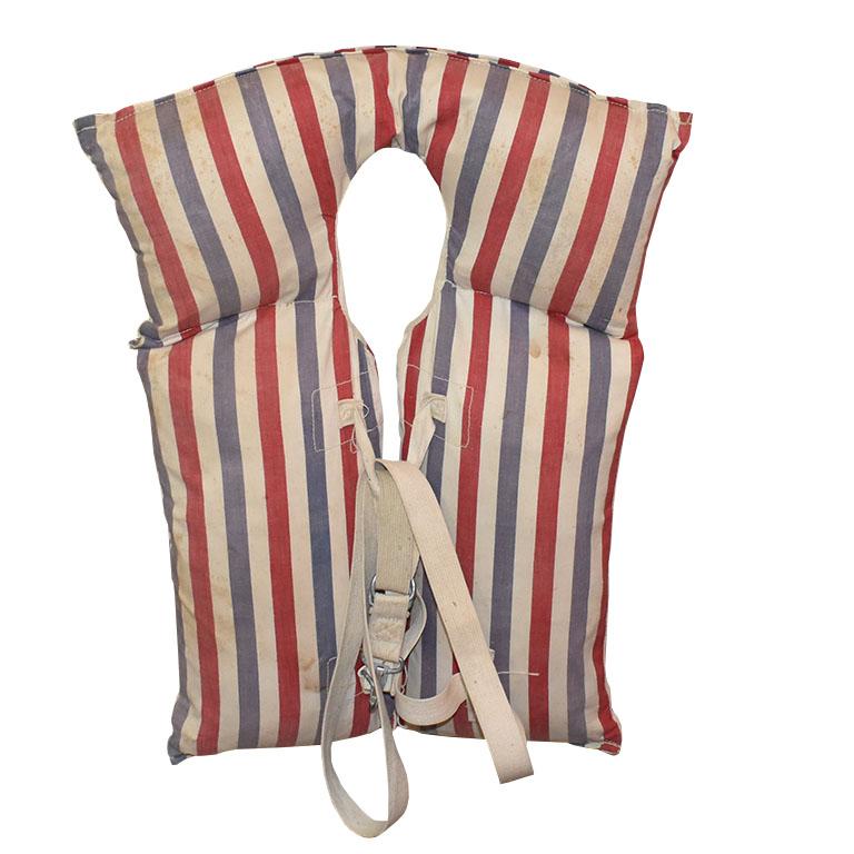 Pair of 1930s Life Vests Jackets in Red White and Blue by Montgomery Ward  at 1stDibs | vintage life jackets, vintage life jacket