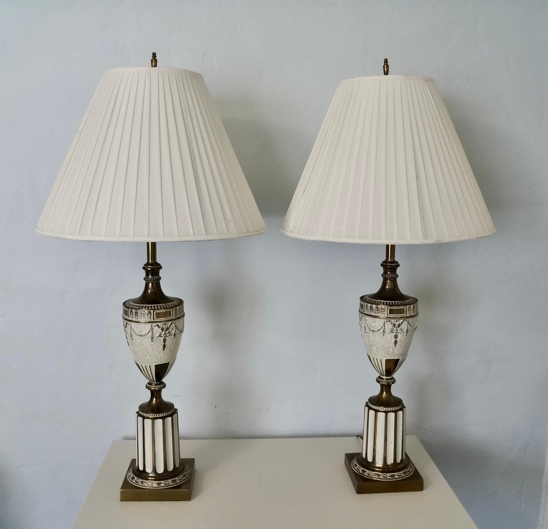 Pair of 1930's Neoclassical Ancient Roman Inspired Table Lamps  For Sale 13