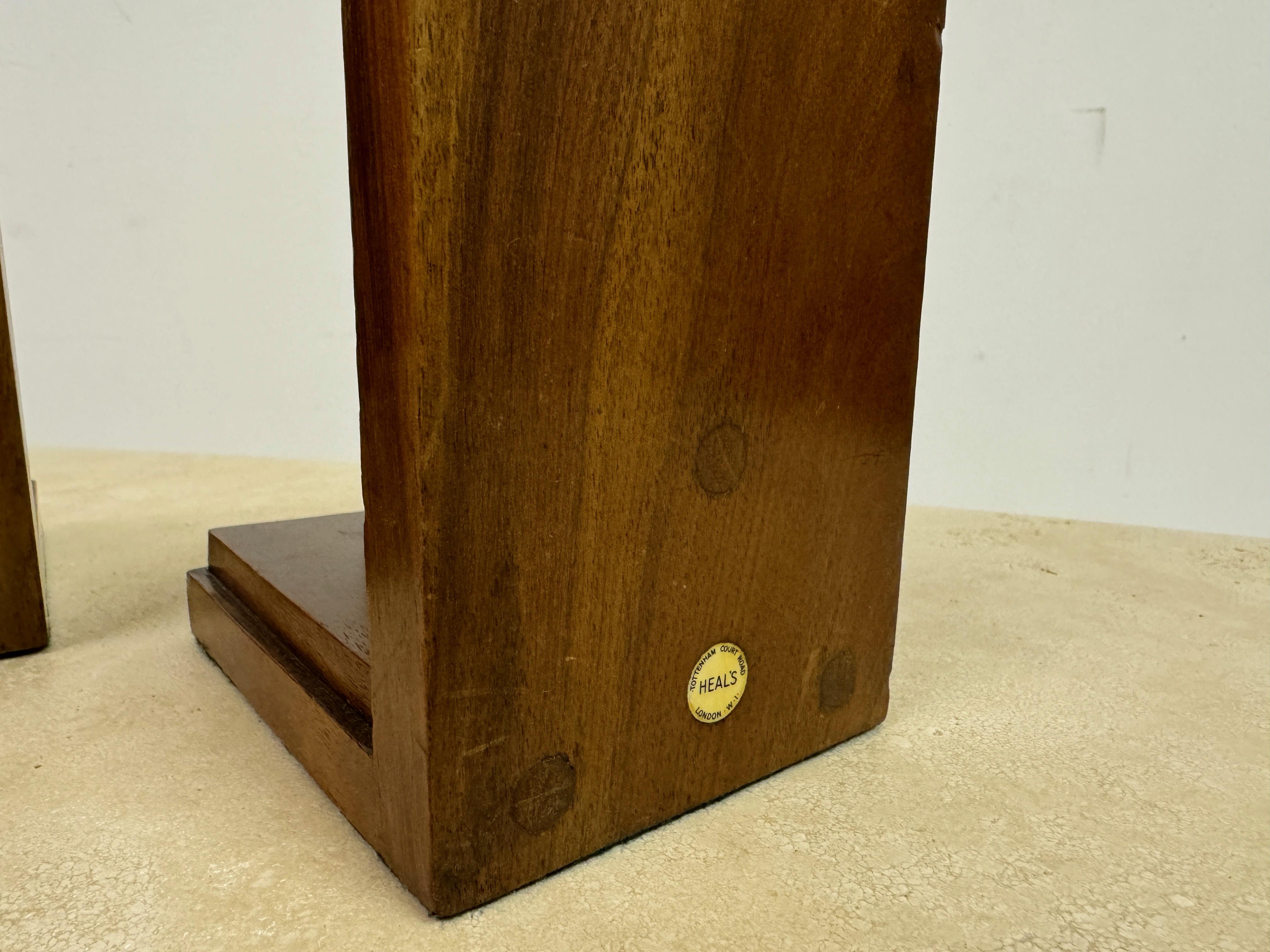 Pair of 1930s Oak Bookends by Heals 4