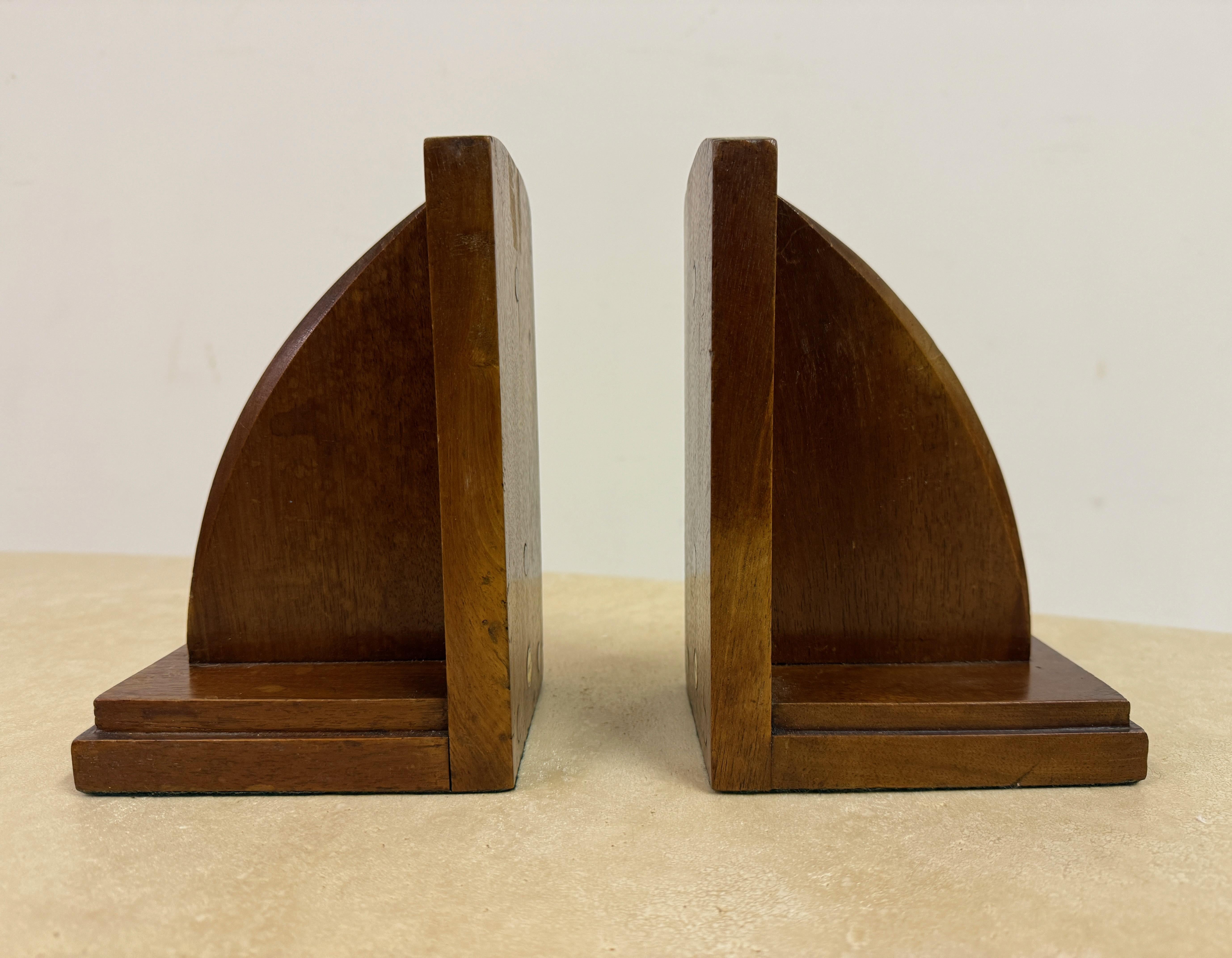 Pair of 1930s Oak Bookends by Heals For Sale 5