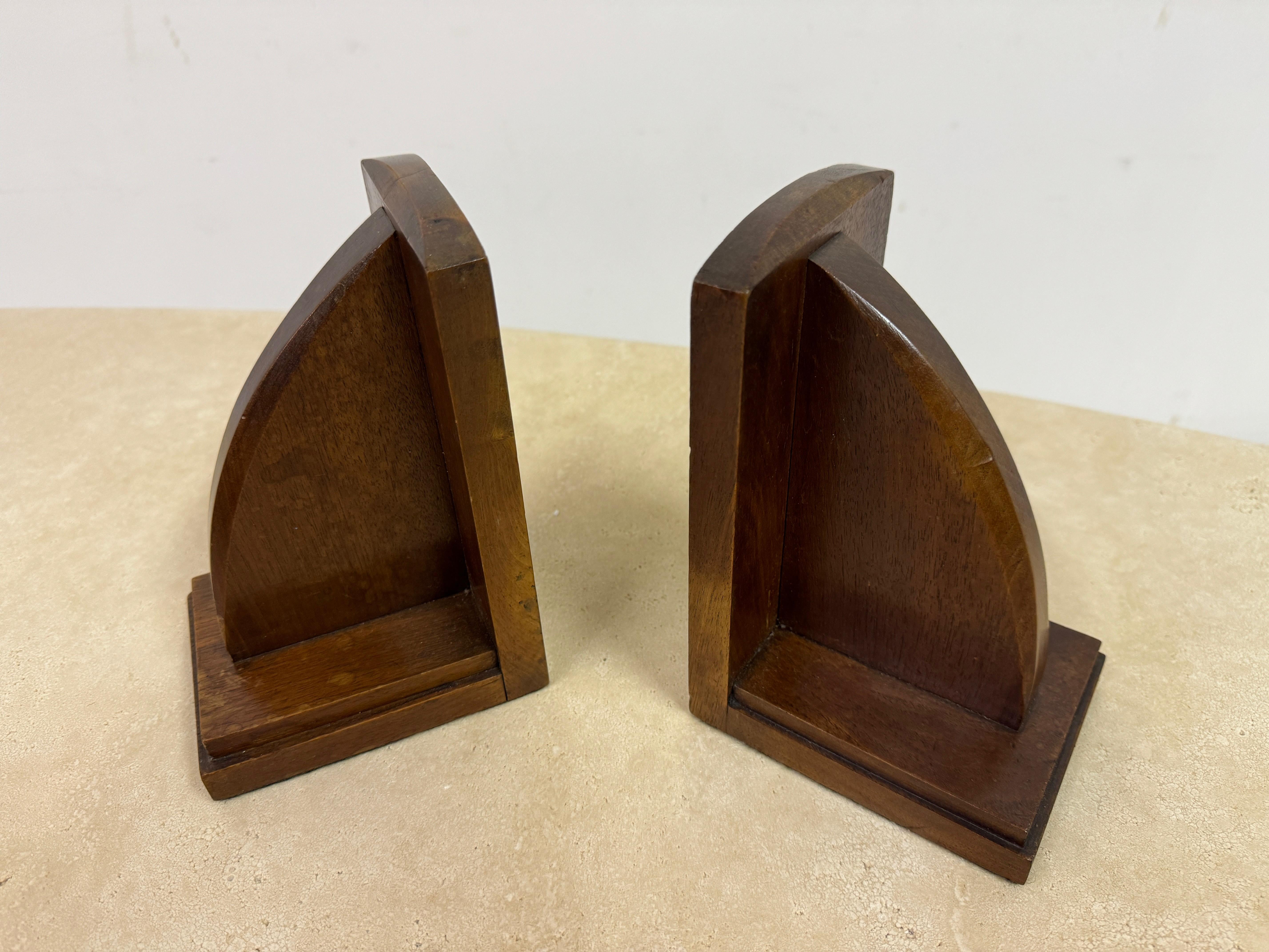 Art Deco Pair of 1930s Oak Bookends by Heals