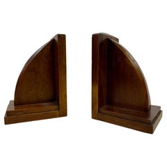 Pair of 1930s Oak Bookends by Heals
