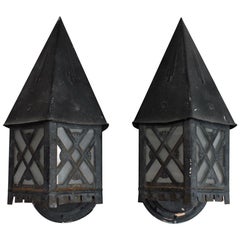 Pair of 1930s Outdoor Sconces
