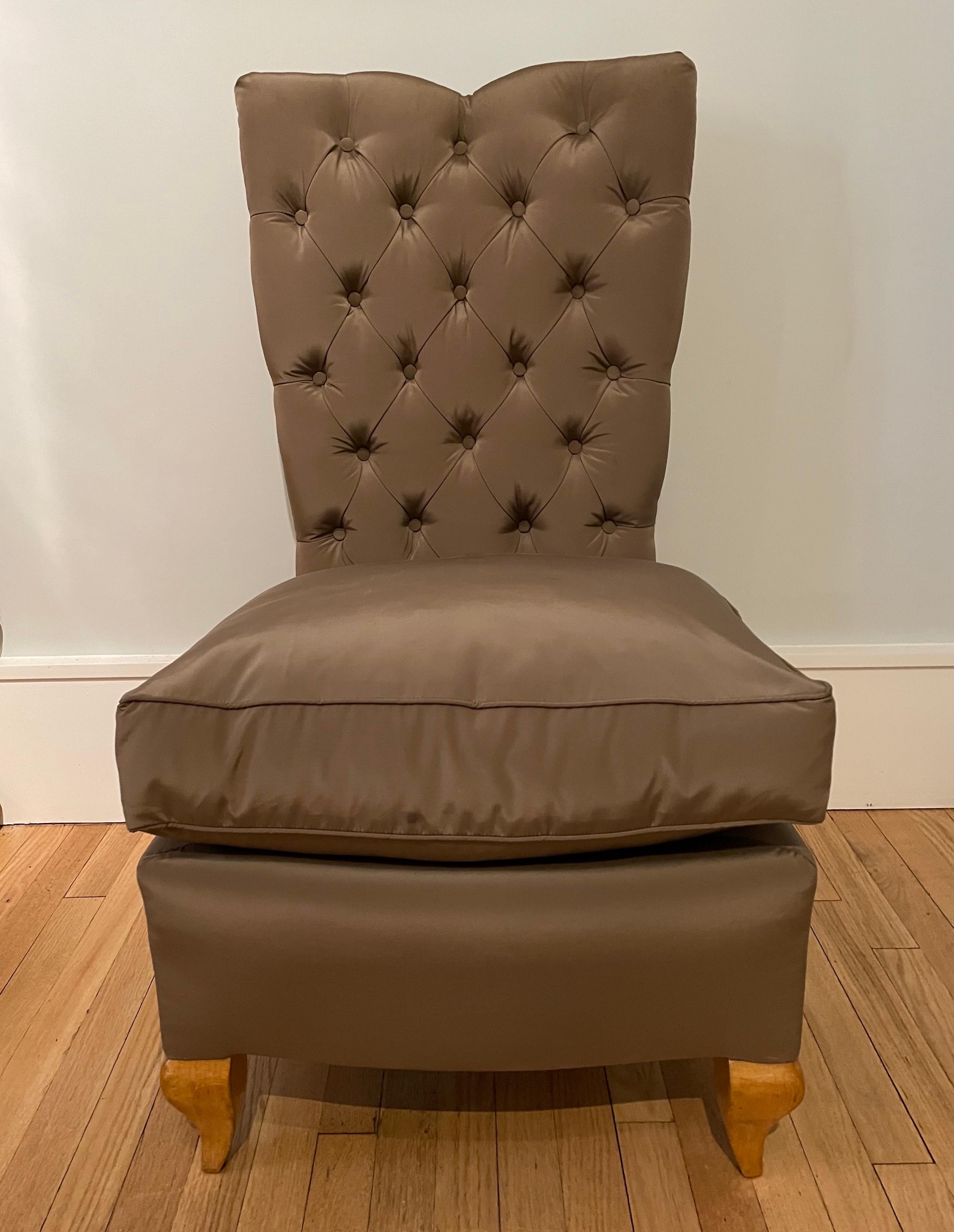 Paar Ren Prou-Sessel ohne Armlehne aus den 1930er Jahren (Art déco) im Angebot