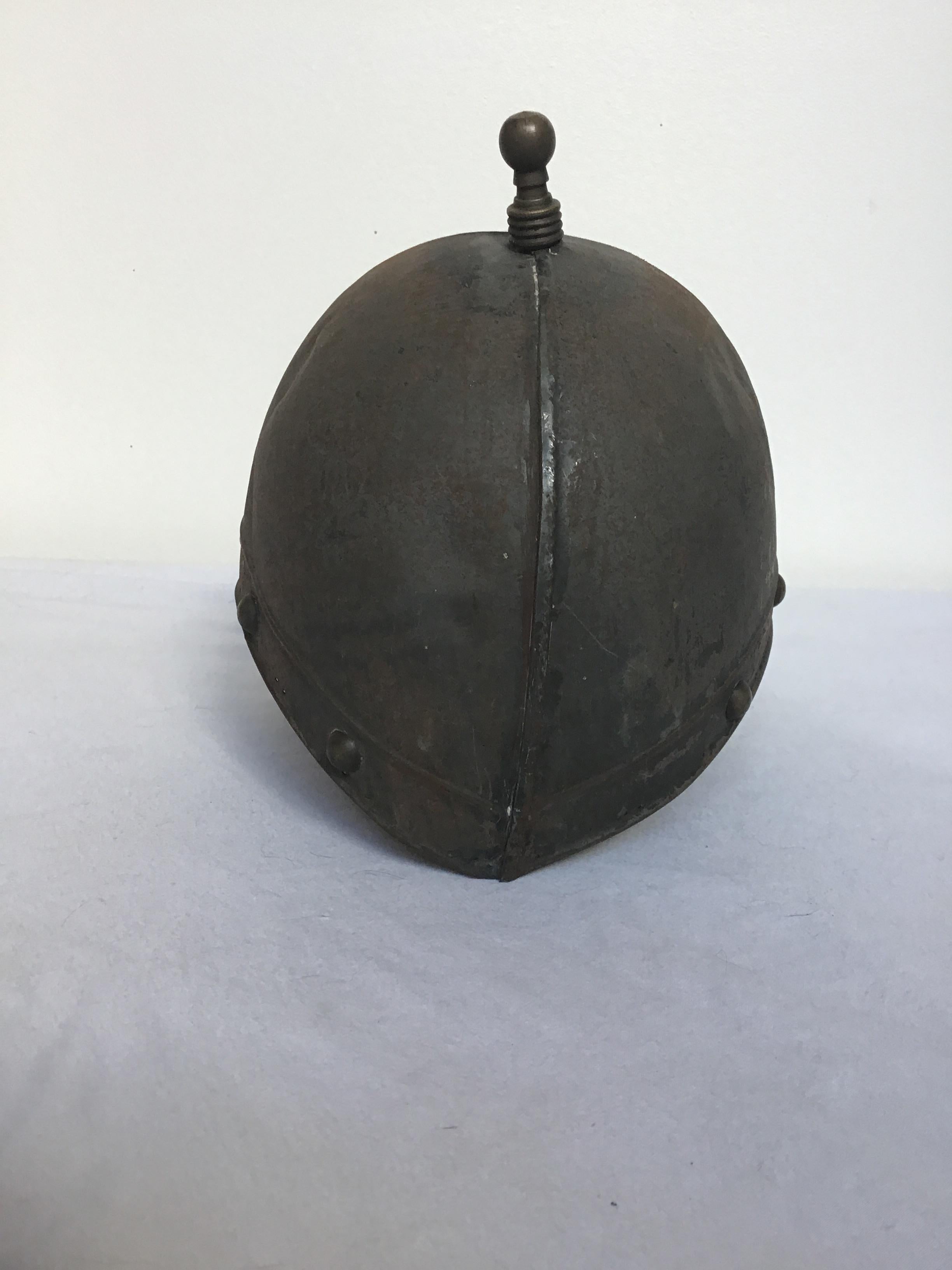 Pair of 1930s Reproduction Ancient Roman Soldiers Helmets In Good Condition For Sale In Tarrytown, NY