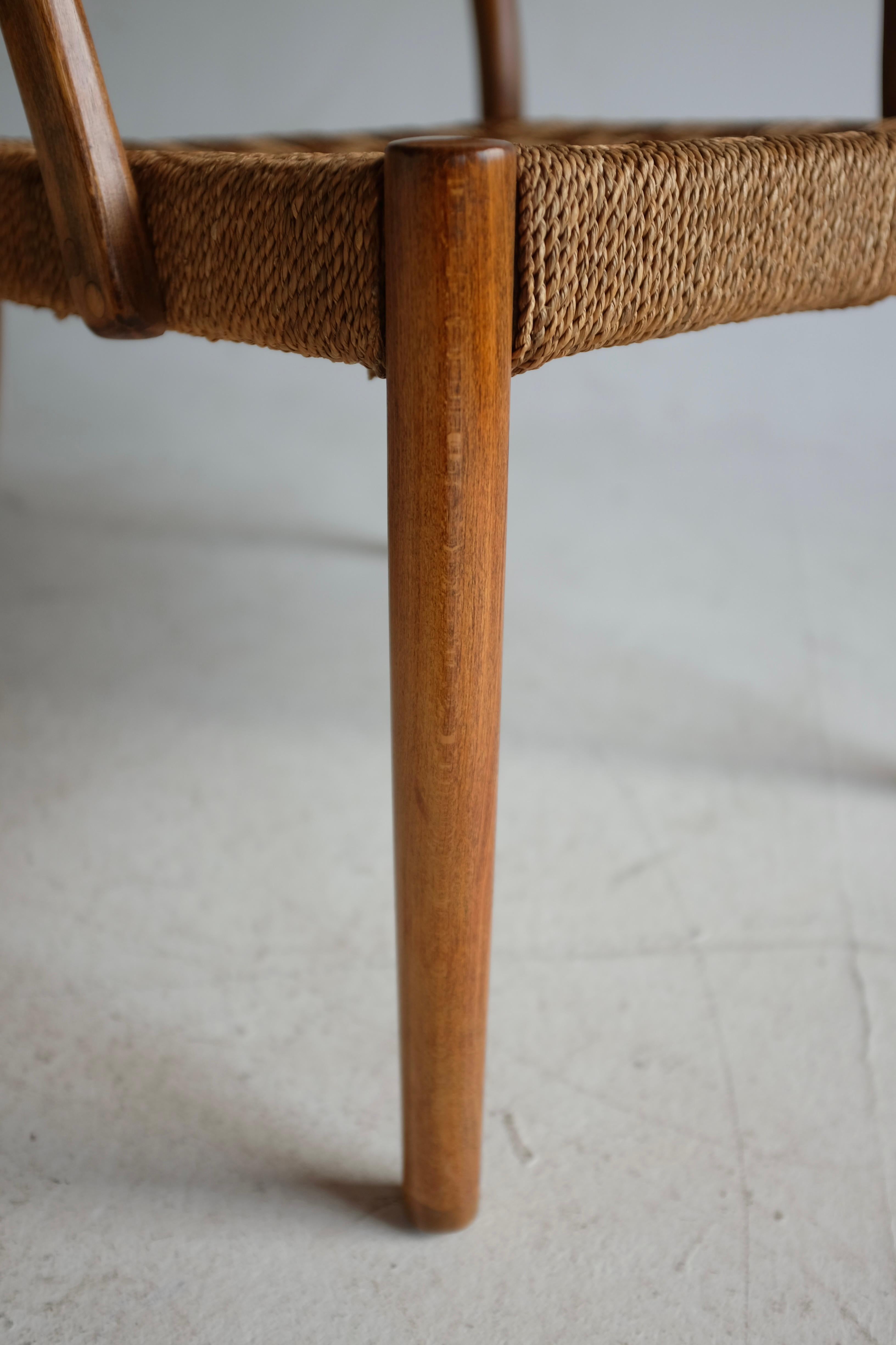 Pair of 1930's Rope chair by Karl Schrøder For Sale 1