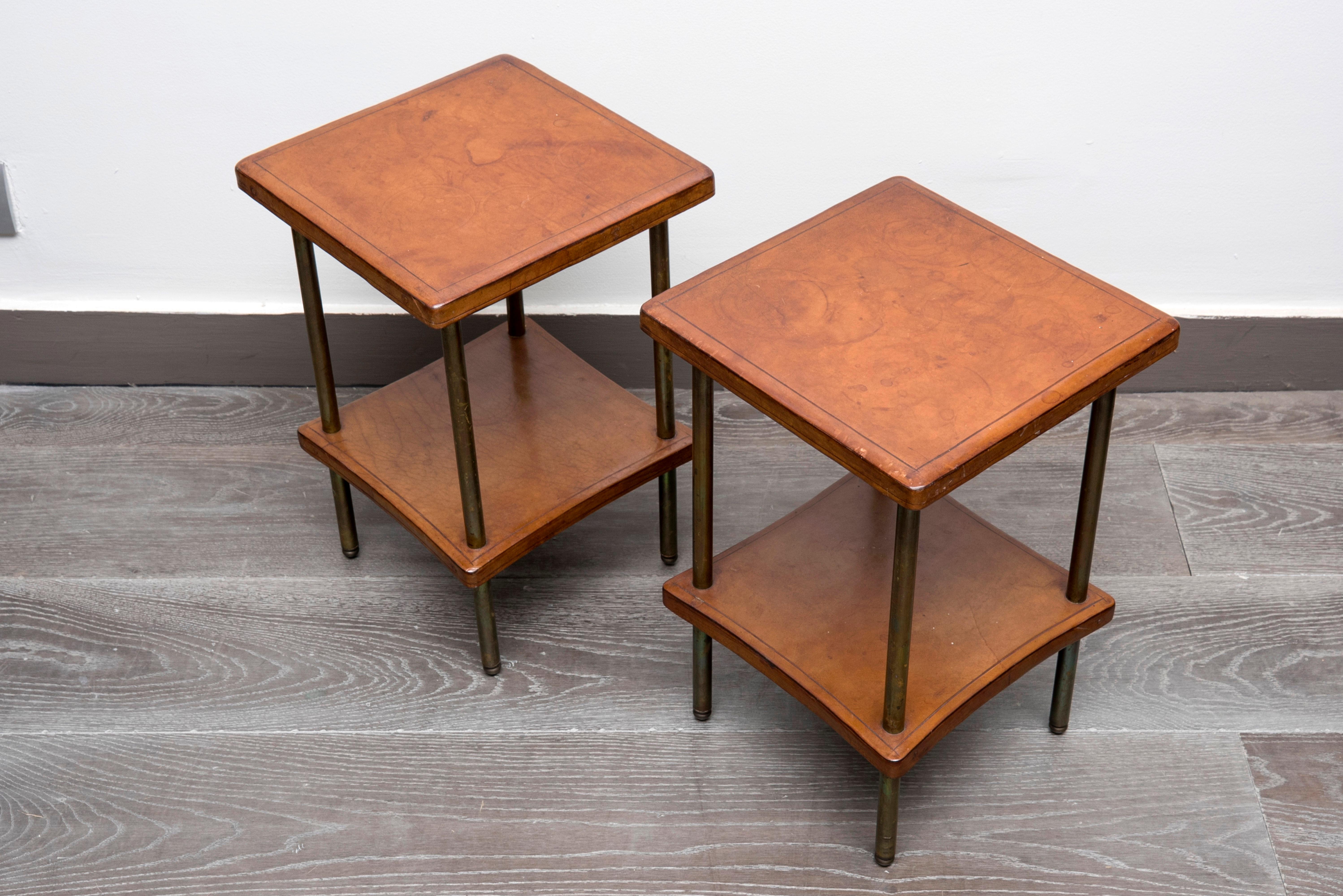 Mid-20th Century Pair of 1940s Side Tables For Sale