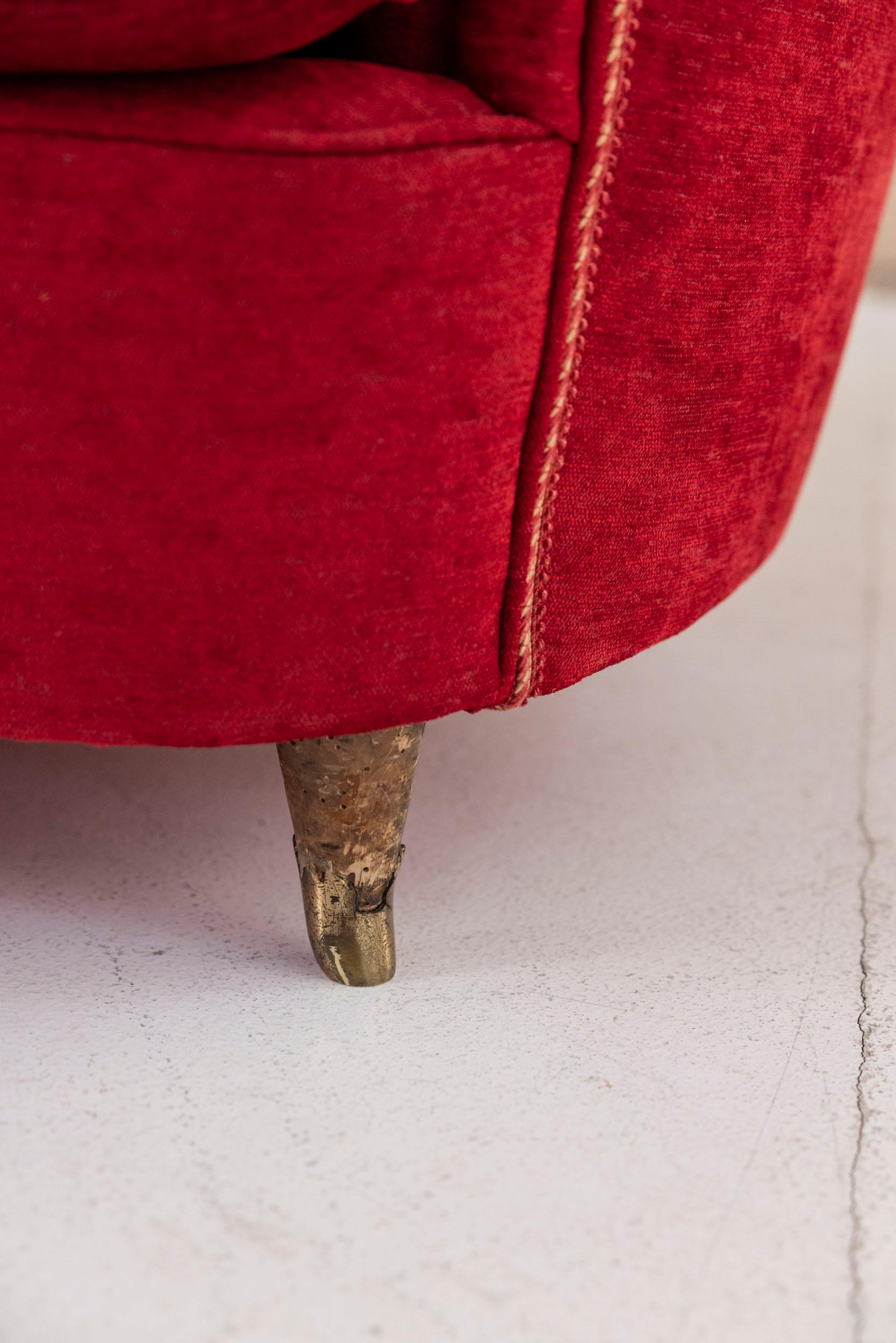 Paire de fauteuils des années 1940 attribués à Gio Ponti, Italie années 1950 en vente 11