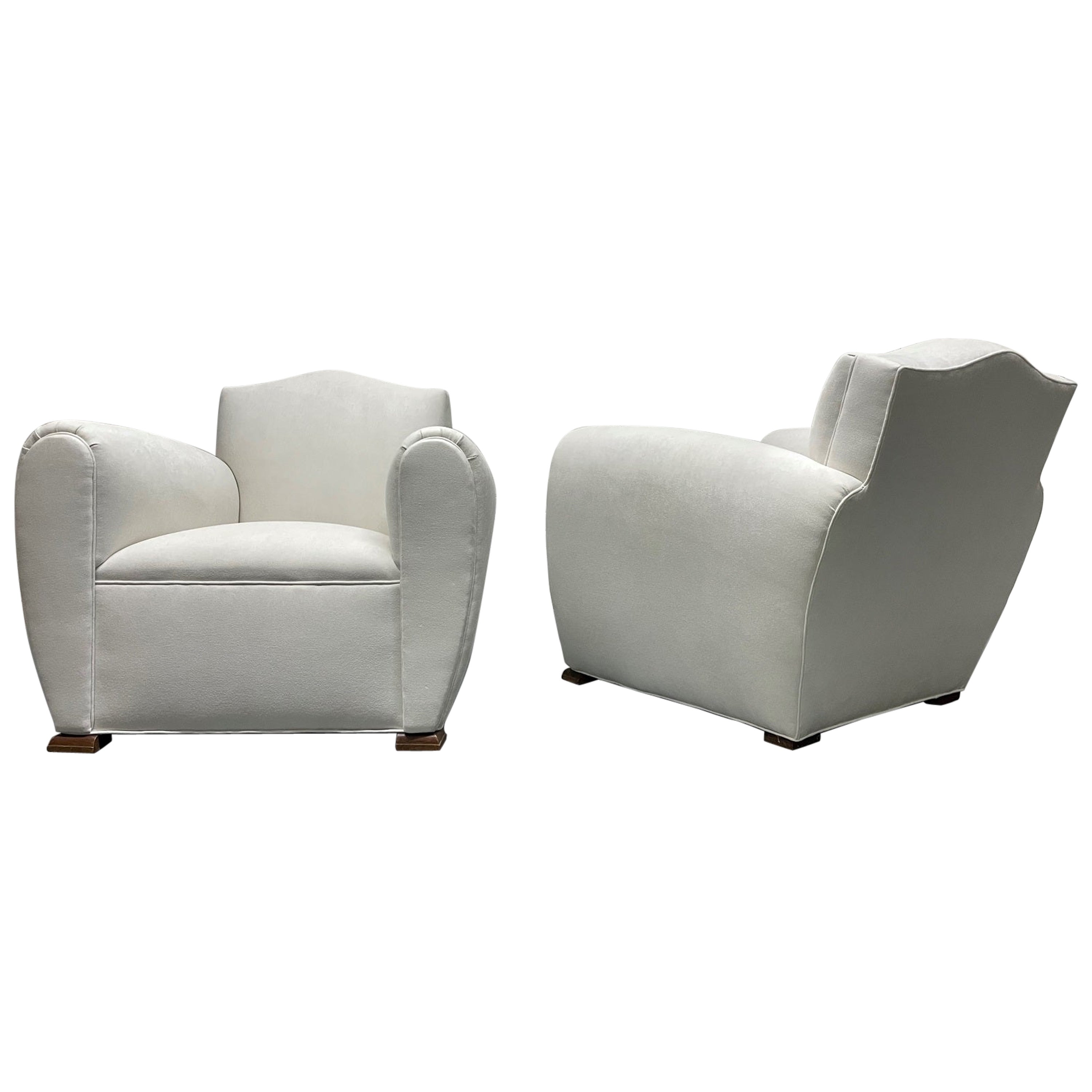 Paire de fauteuils de salon Art Déco des années 1940