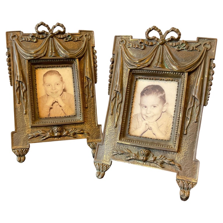 Pair Of 1940s Bronze French Classical Frames For Sale at 1stDibs