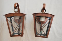 Pair of 1940s Copper Outdoor Sconces
