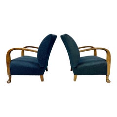 Paire de chaises longues danoises des années 1940