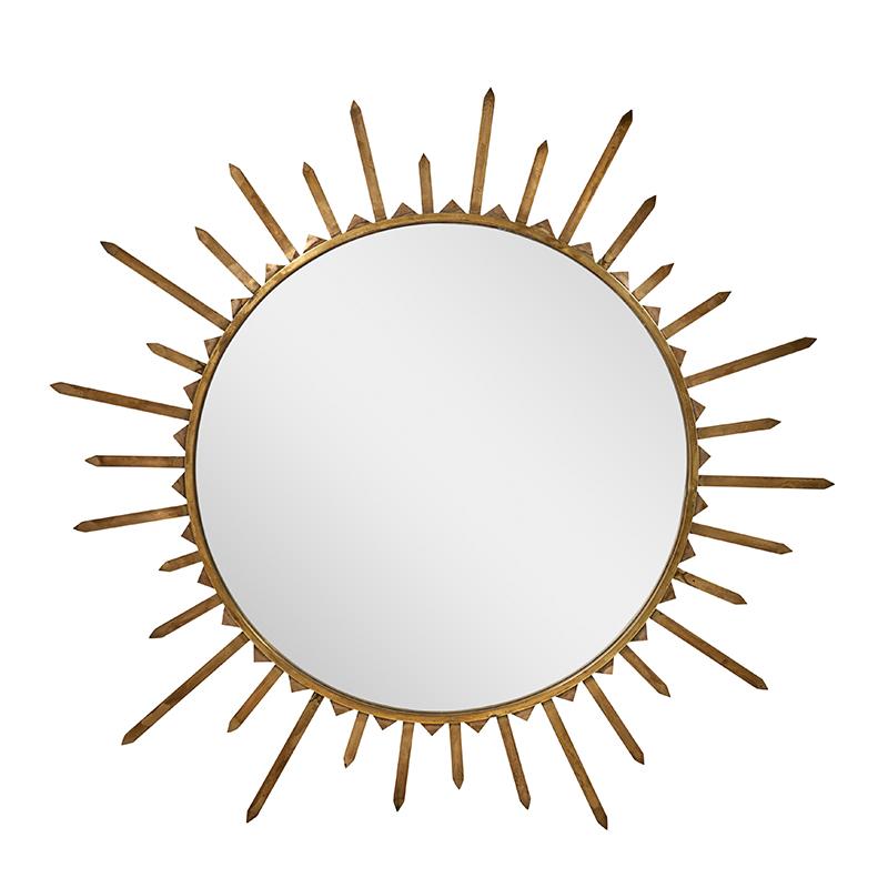 This pair of 1940s brass sunburst mirrors is from France.

Since Schumacher was founded in 1889, our family-owned company has been synonymous with style, taste, and innovation. A passion for luxury and an unwavering commitment to beauty are woven