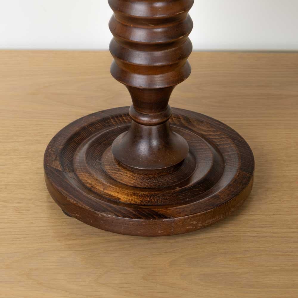 Pair of 1940's French Carved Wood Lamps For Sale 7