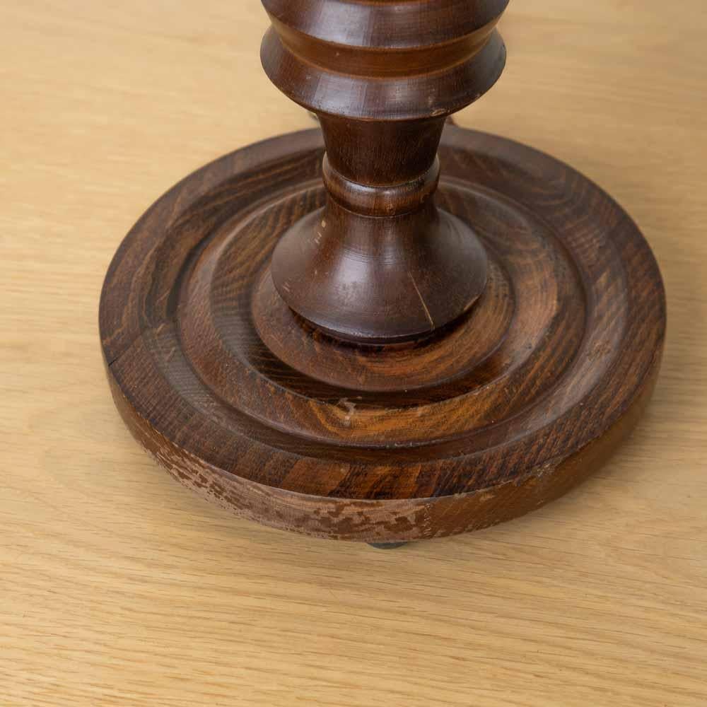 Pair of 1940's French Carved Wood Lamps For Sale 11