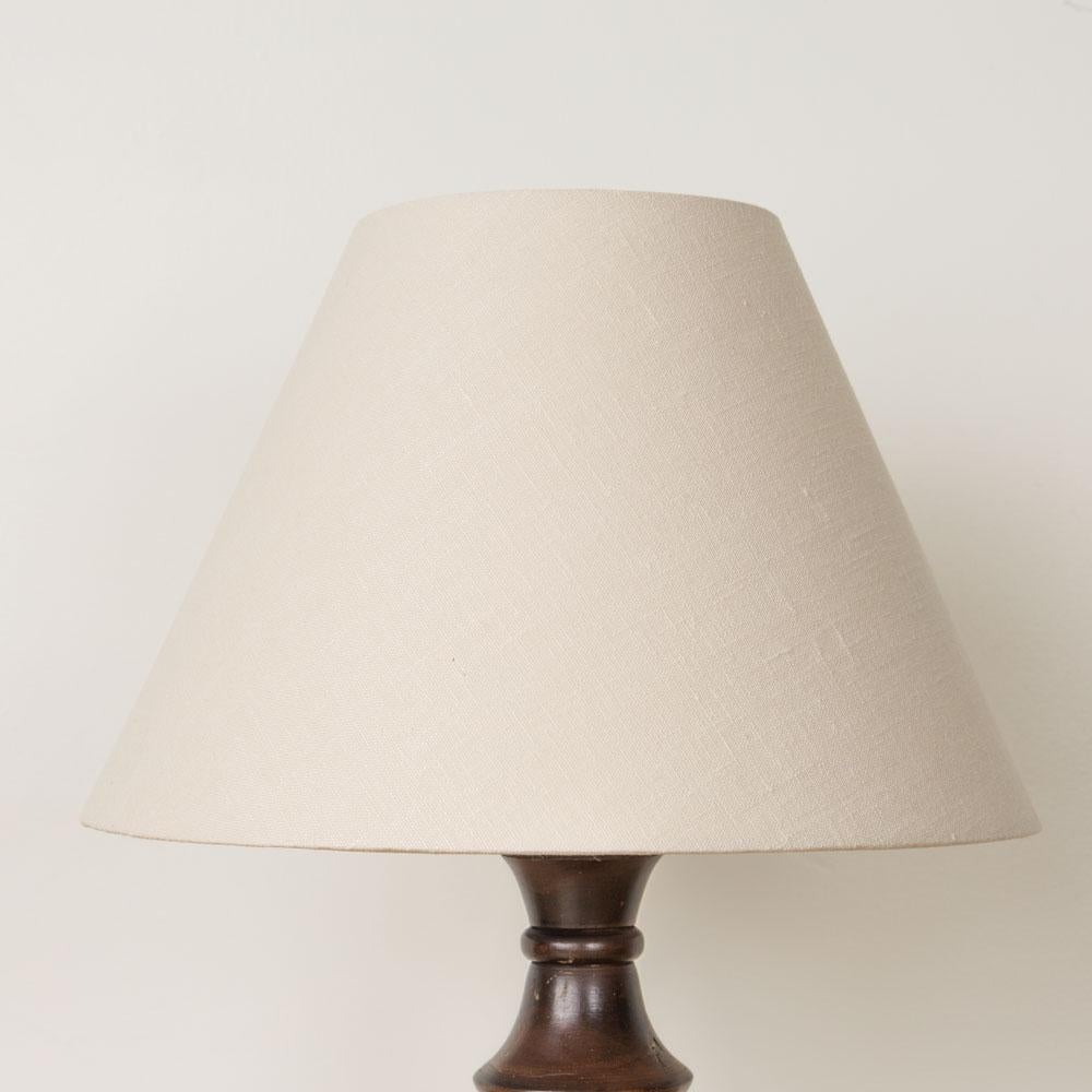 Pair of 1940's French Carved Wood Lamps For Sale 3
