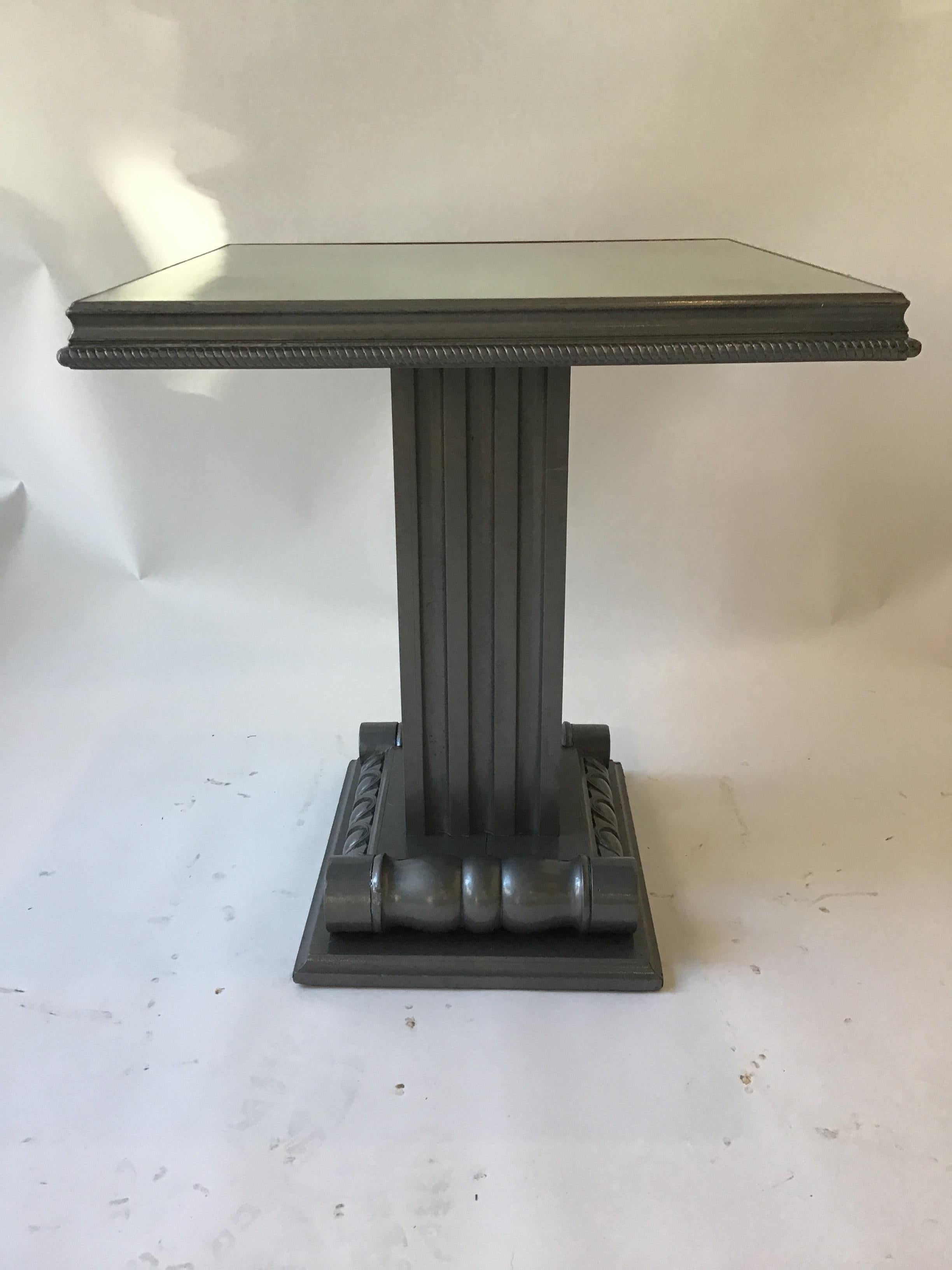 Pair of 1940s Grosfeld House Column Tables In Good Condition For Sale In Tarrytown, NY