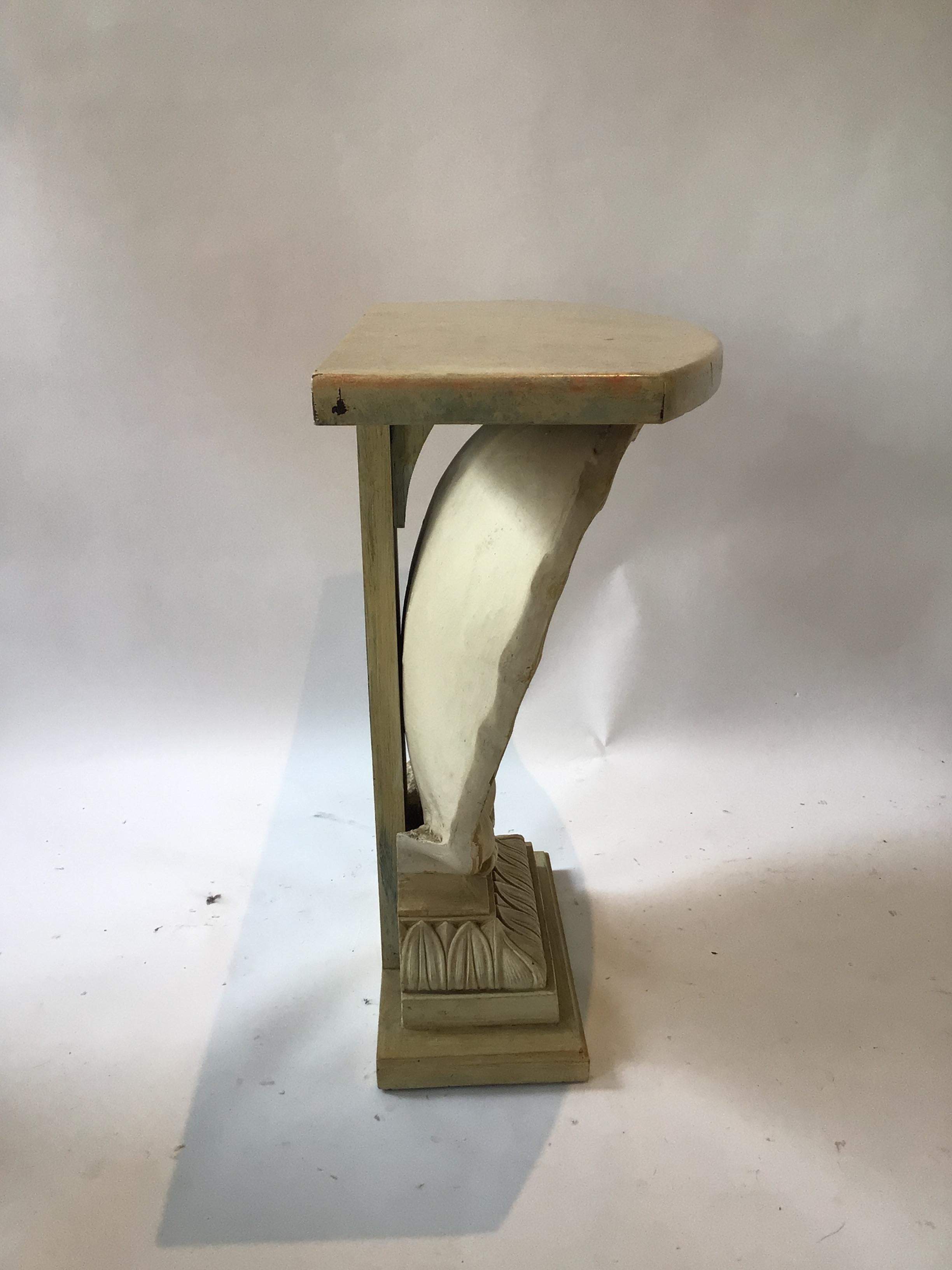 Pair of 1940s Grosfeld House Shell Consoles 3