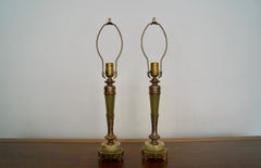 Pair of 1940's Hollywood Regency Rembrandt Table Lamps