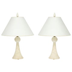 Pair of 1940s Italian Alabaster Table Lamps