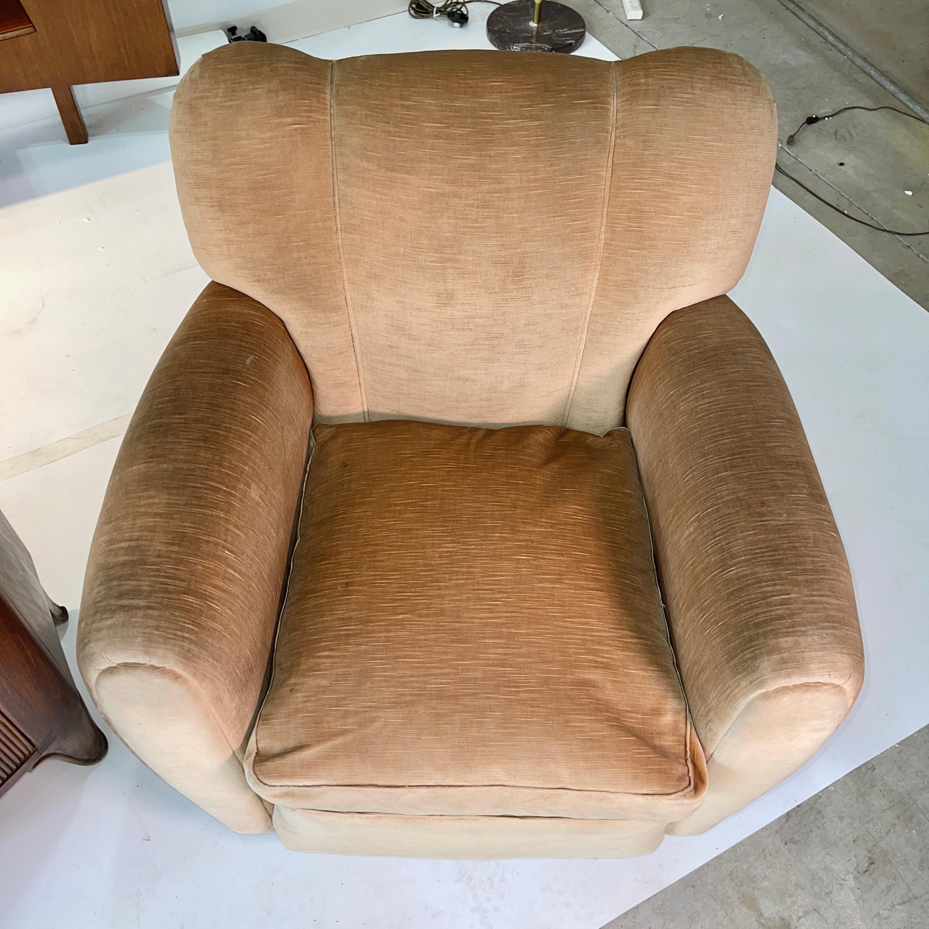 Upholstery Pair of 1940's Italian Armchairs attr. to Guglielmo Ulrich