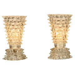 Pair of 1940s Italian Ercole Barovier Rostrato table lamps
