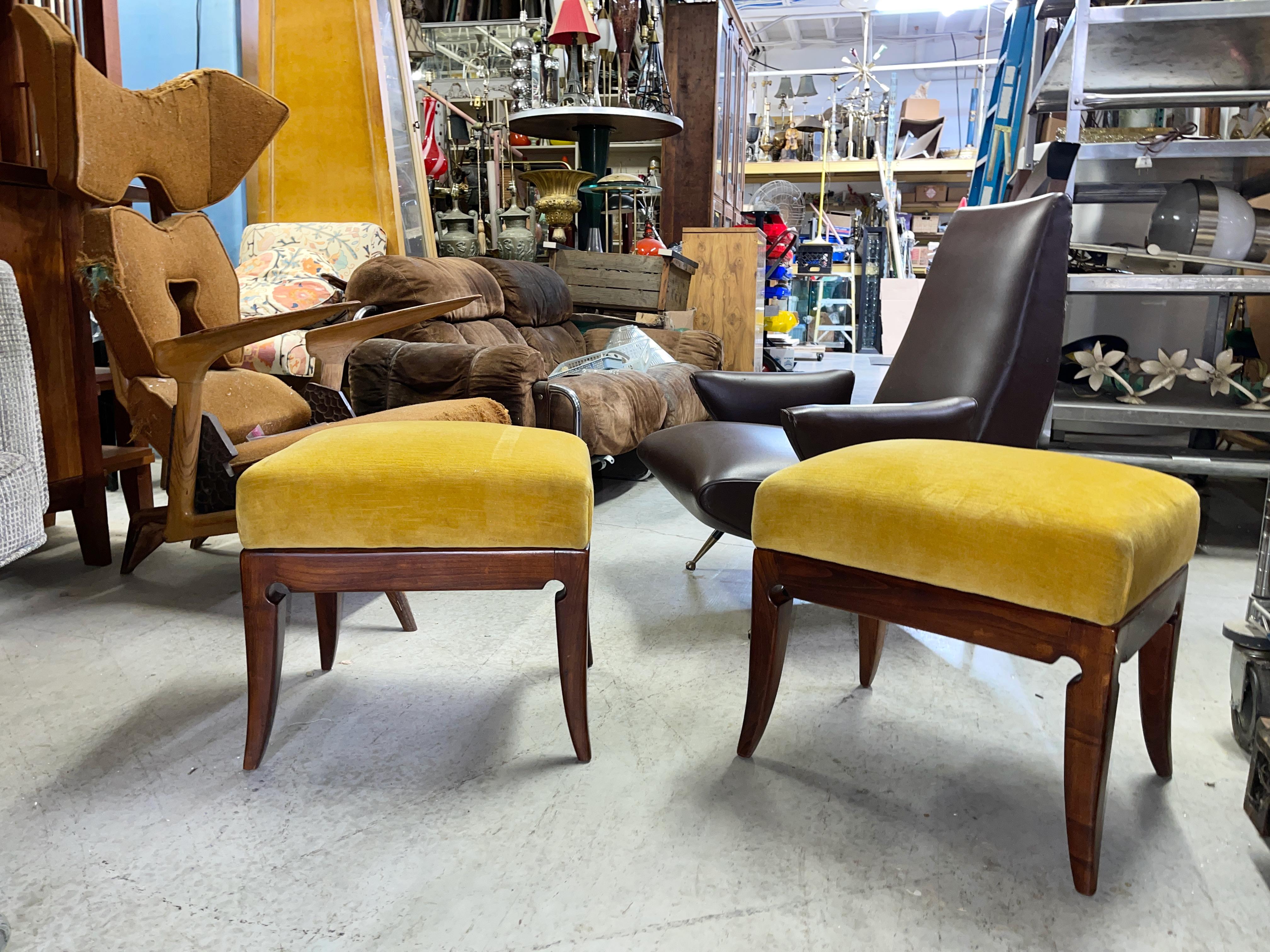 Pair of 1940's Italian Footstools For Sale 12