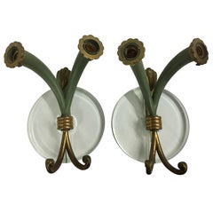 Pair of 1940s Italian Sconces in Style of Pietro Chiesa