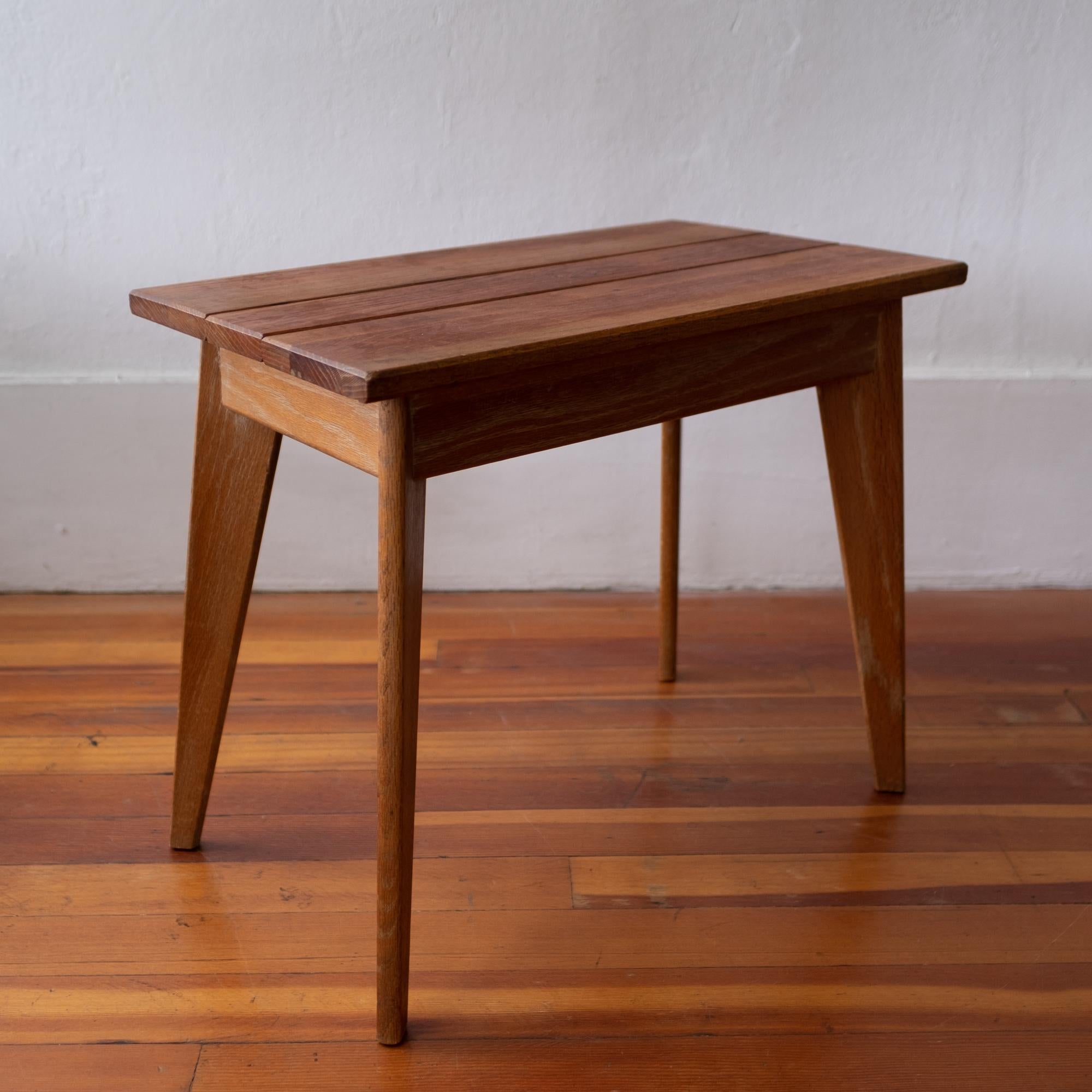 Mid-Century Modern Mid Century Pair of 1940s Limed Oak Night Stands End Tables