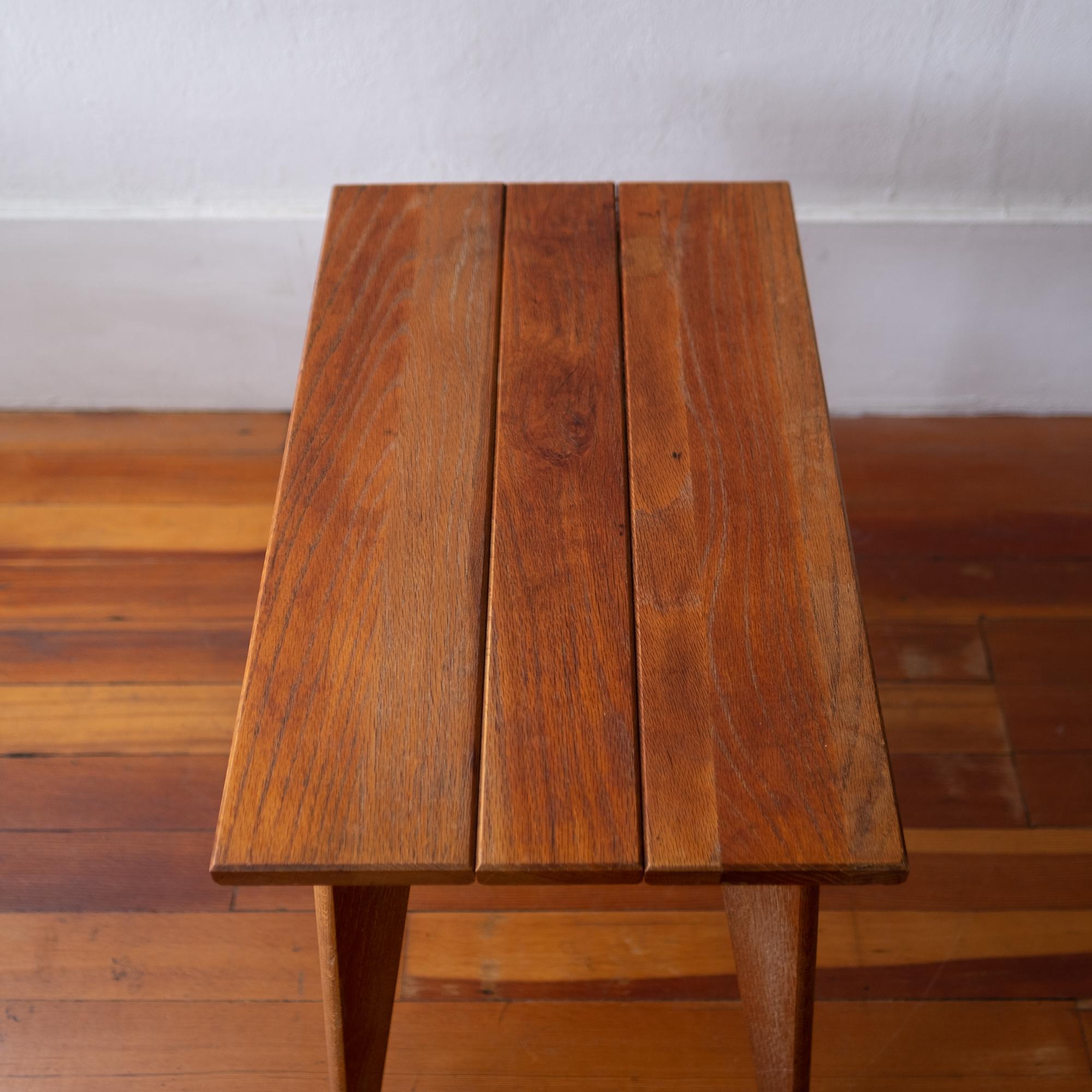 Mid Century Pair of 1940s Limed Oak Night Stands End Tables In Good Condition In San Diego, CA