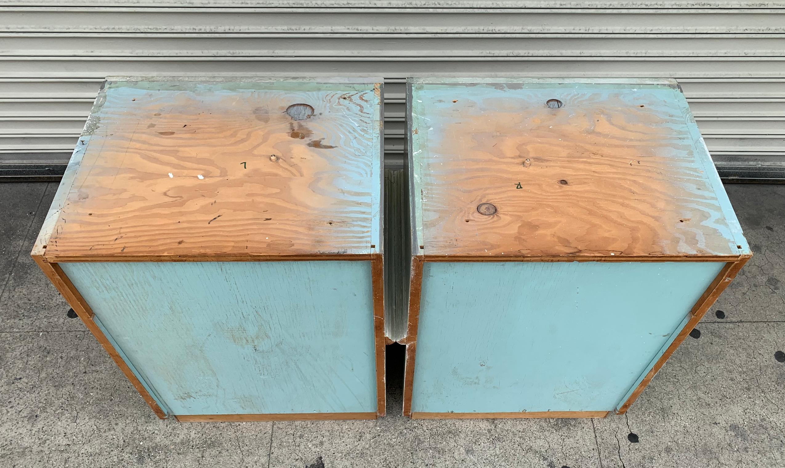 Pair of 1940s Nightstands by James Mont, Signed 12