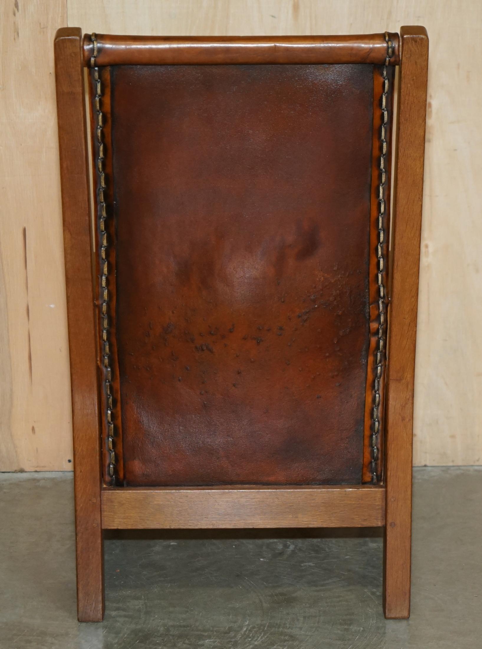 PAR DE SILLONES DE CUERO DE 1940 ROBERT MOUSEMAN THOMPSON BROWN CHESTERFIELD en venta 4