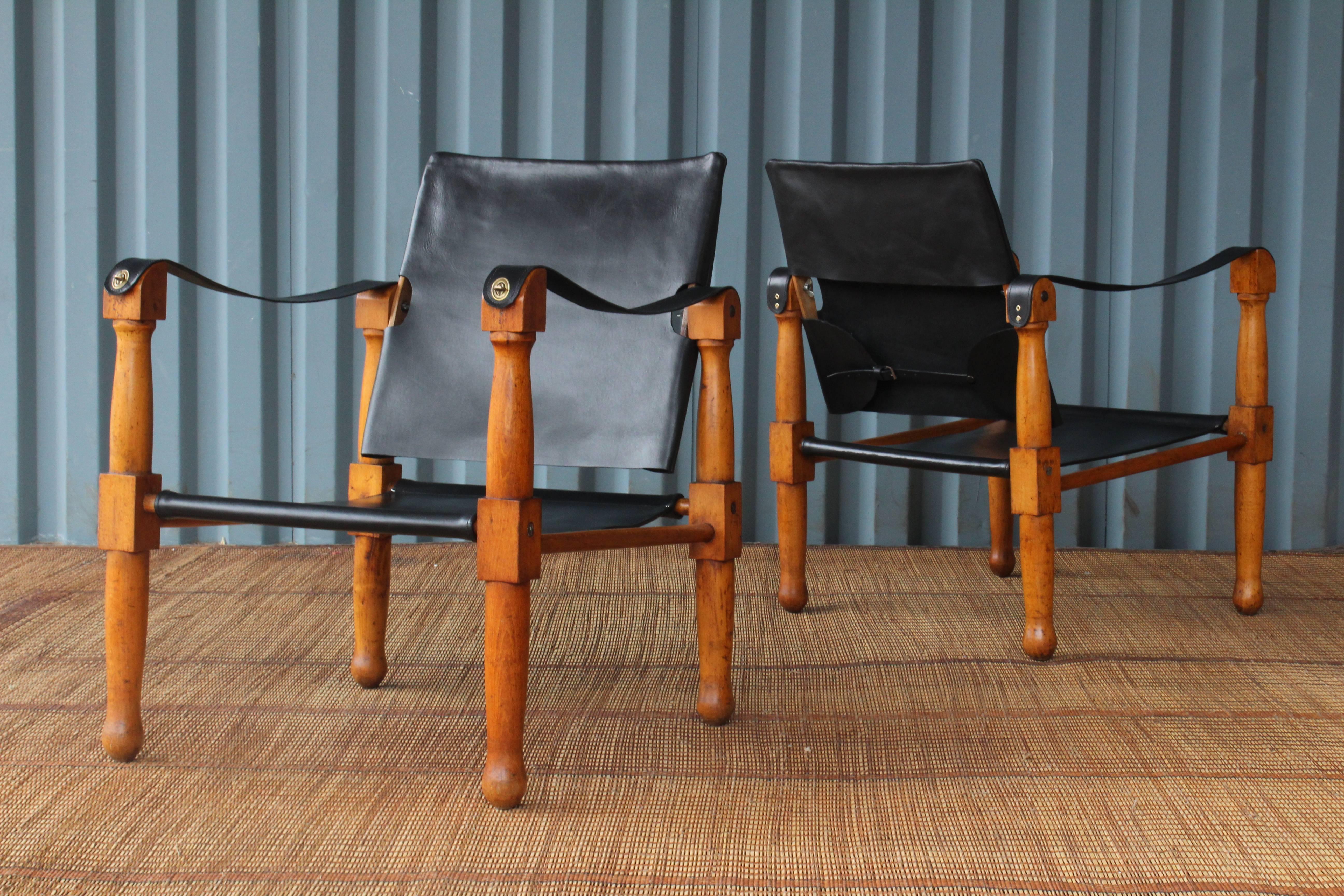 Pair of 1940s Safari Chairs 2