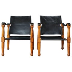 Pair of 1940s Safari Chairs