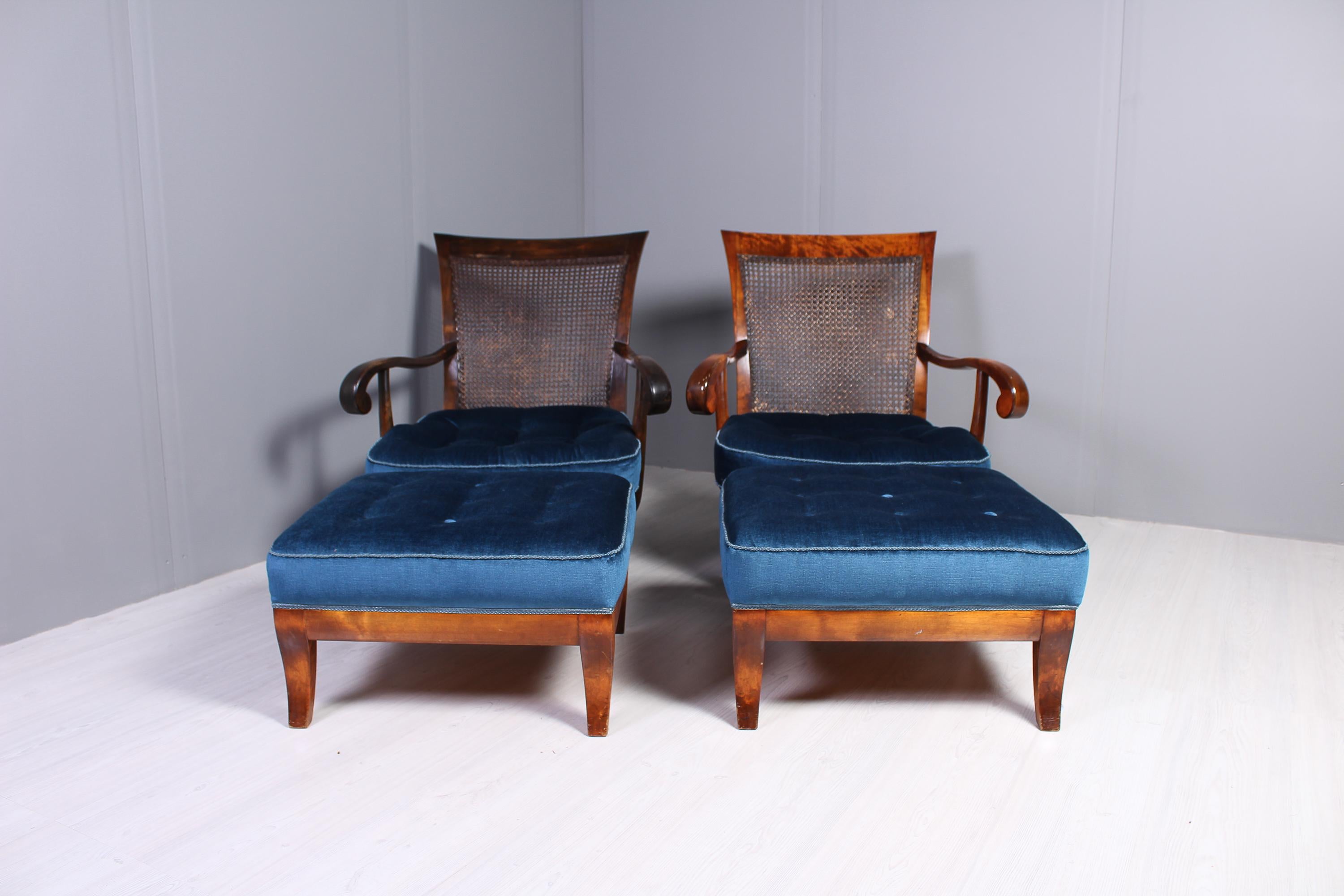 scandinavian lounge chair and ottoman