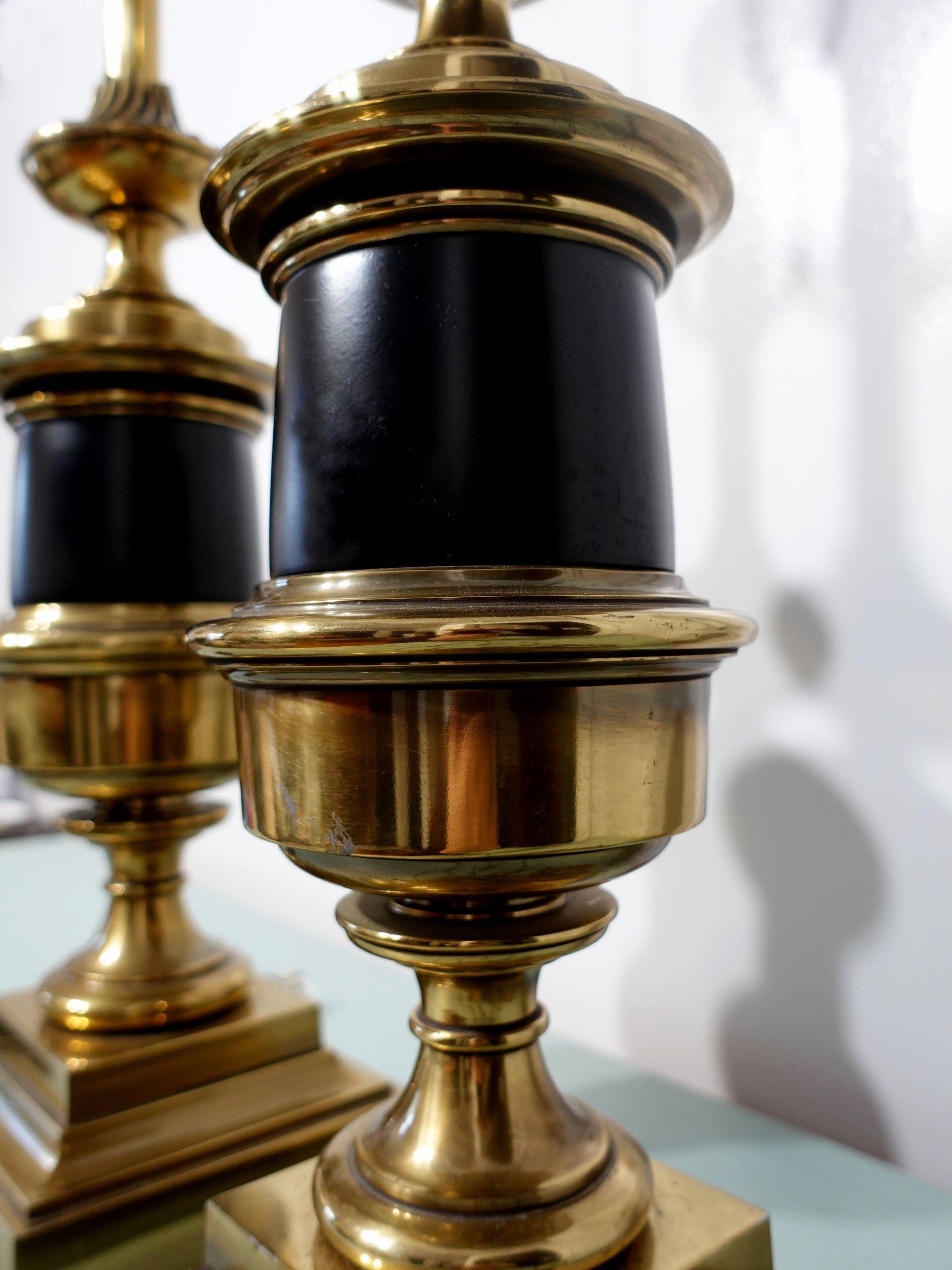 Paire de lampes de table en forme d'urne Stiffel des années 1940 en vente 3