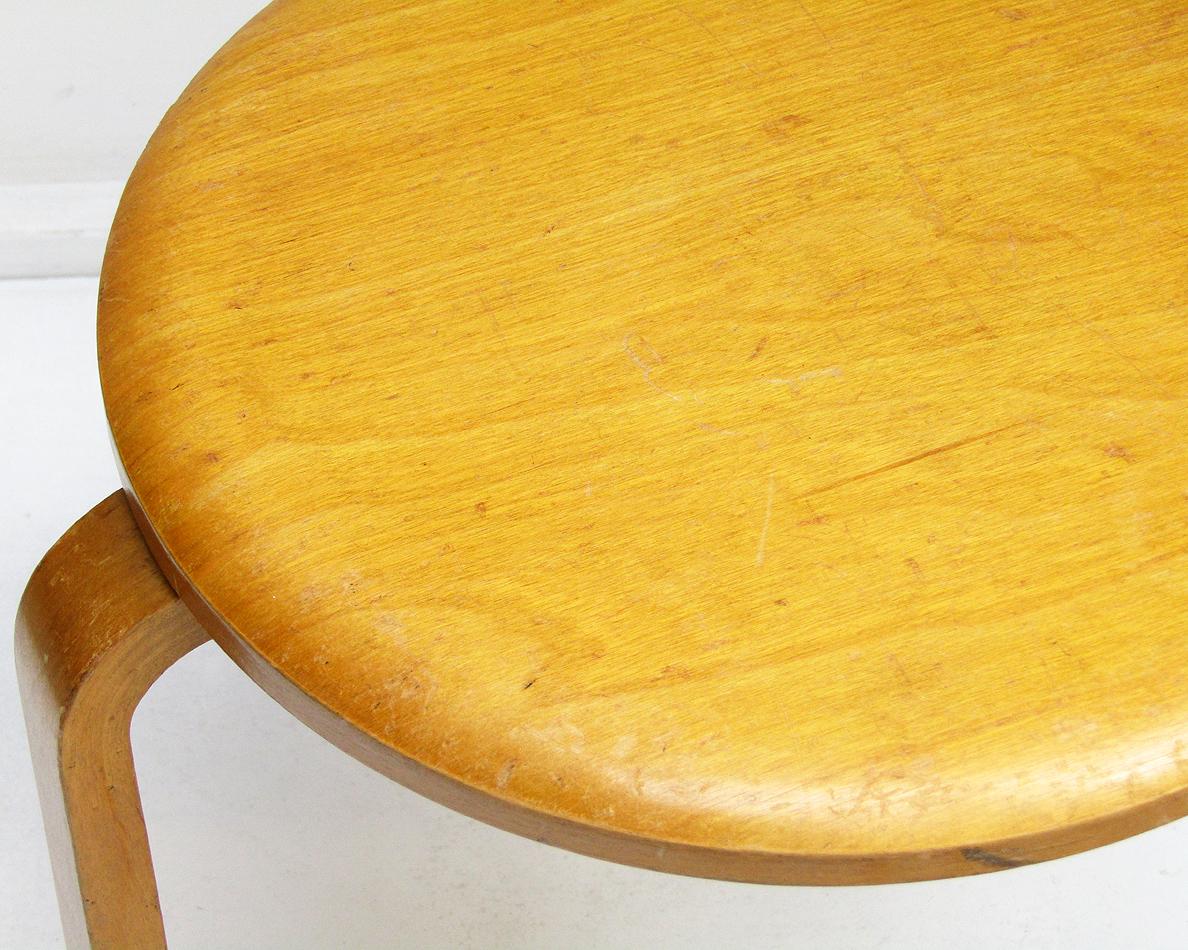 Pair of 1940s Swedish #60 Stools in Birch by Alvar Aalto for Artek-Pascoe 6