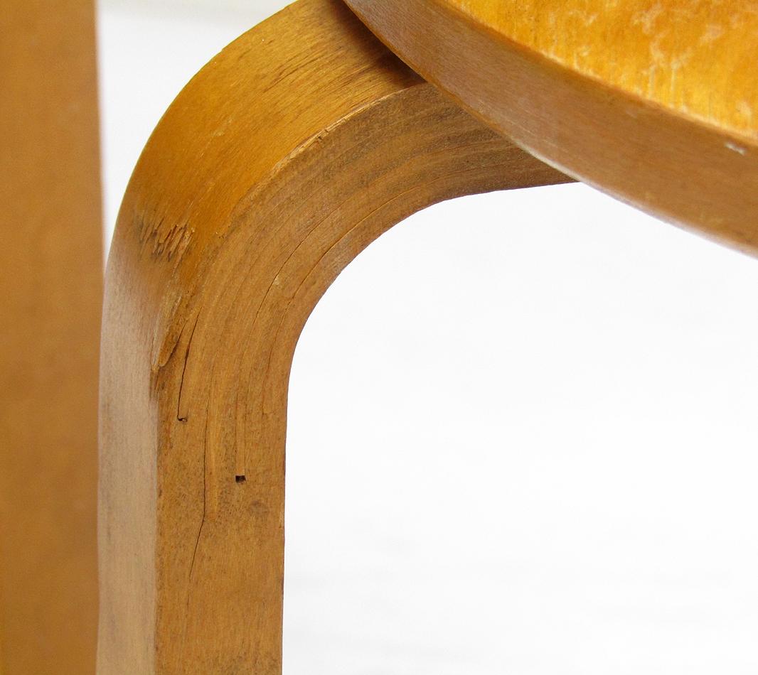 Pair of 1940s Swedish #60 Stools in Birch by Alvar Aalto for Artek-Pascoe 8