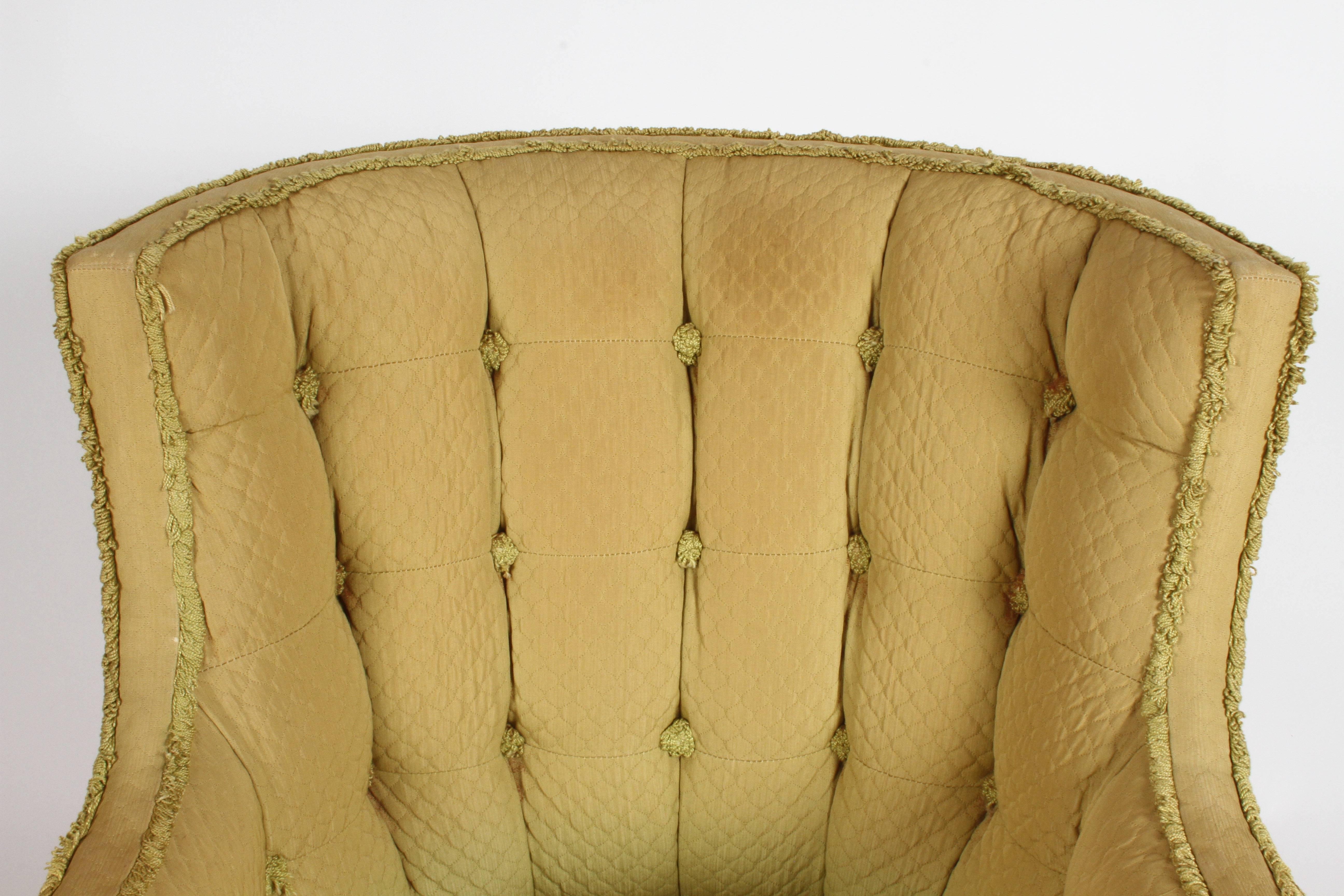 Pair of 1940s Tomlinson Barrel Back Lounge Chairs 1