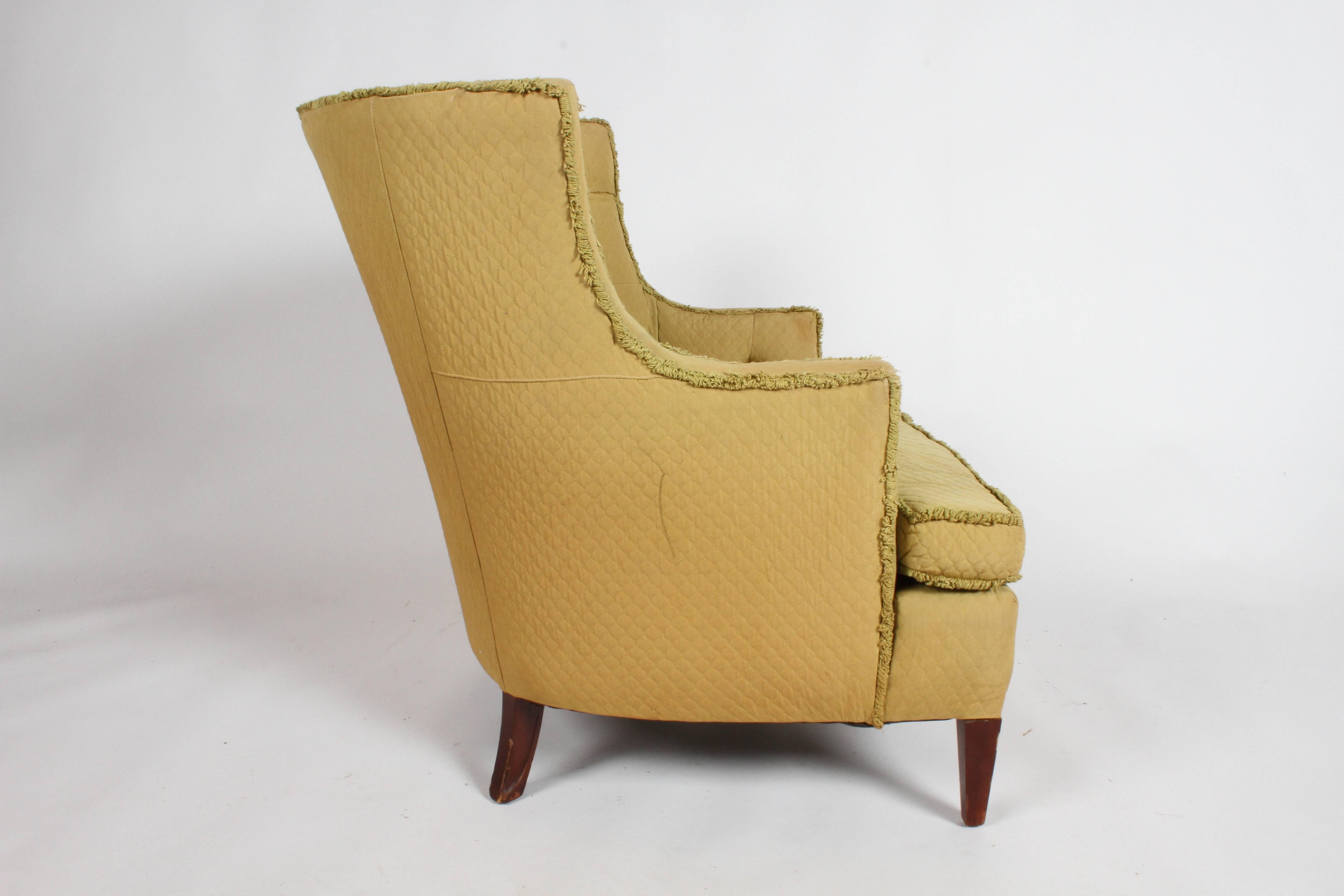 Pair of 1940s Tomlinson Barrel Back Lounge Chairs In Good Condition In St. Louis, MO