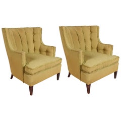Pair of 1940s Tomlinson Barrel Back Lounge Chairs