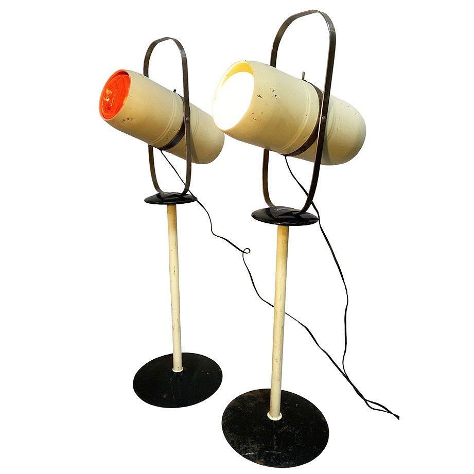 Coppia di lampade autoabbronzanti Westinghouse di metà secolo del 1940 in vendita 1
