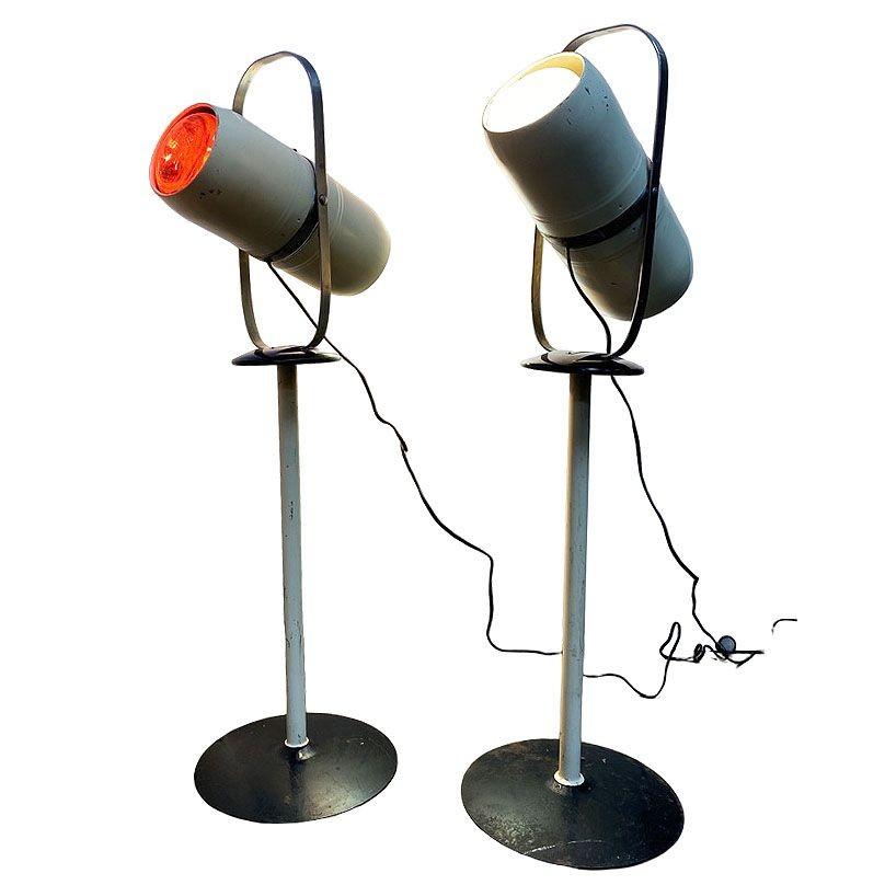 Coppia di lampade autoabbronzanti Westinghouse di metà secolo del 1940 in vendita 2
