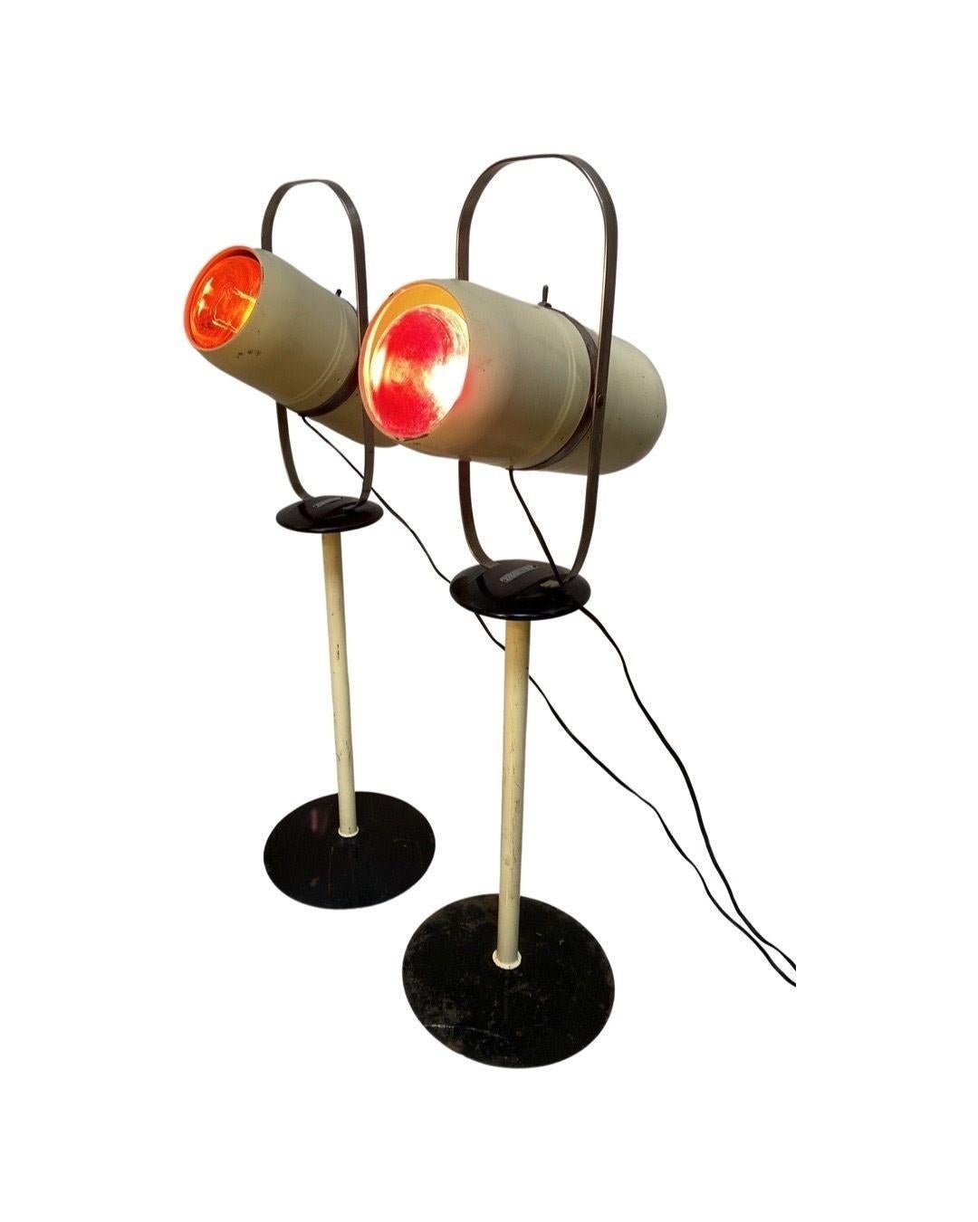 Pair of 1940's Westinghouse Mid-Century Self Tanning Lamp For Sale 3