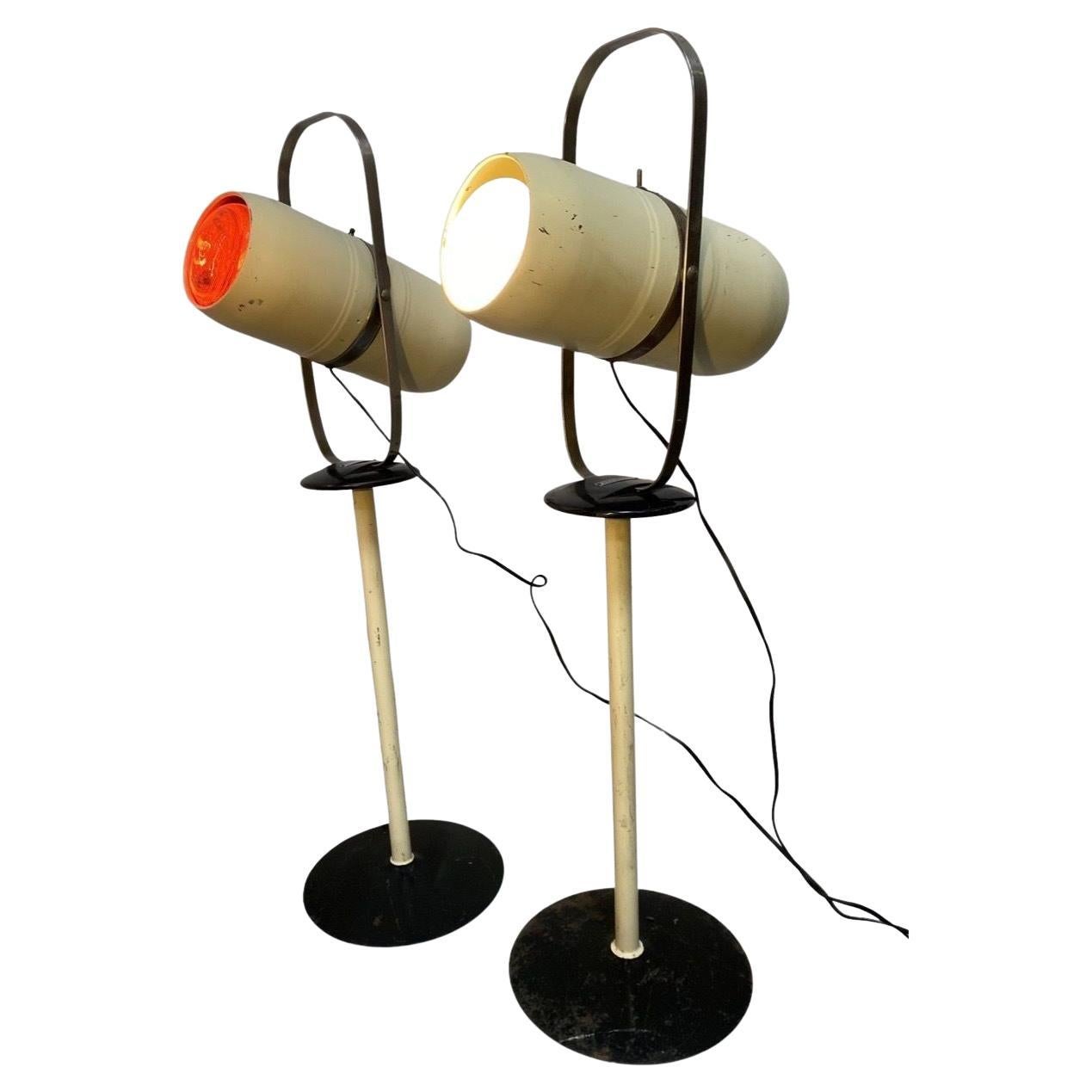 Pair of 1940's Westinghouse Mid-Century Self Tanning Lamp For Sale