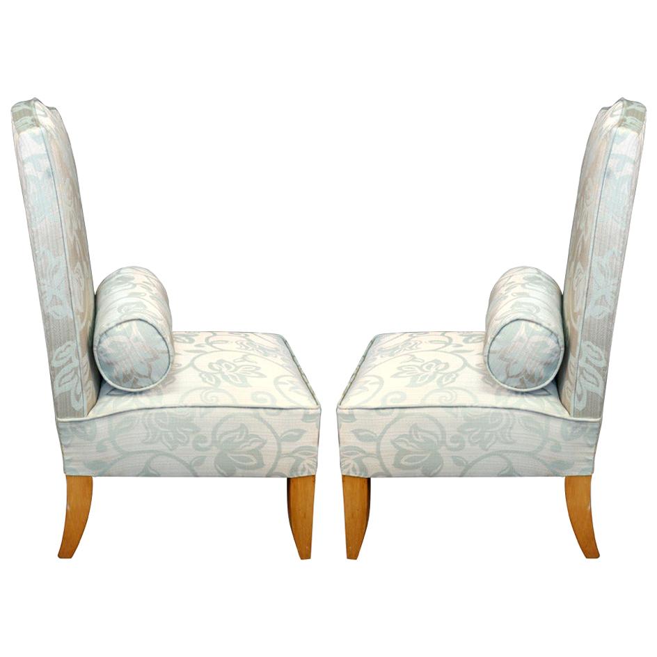 1946 Pair of  "Chauffeuse" Armchairs Attributed to Andre Arbus For Sale